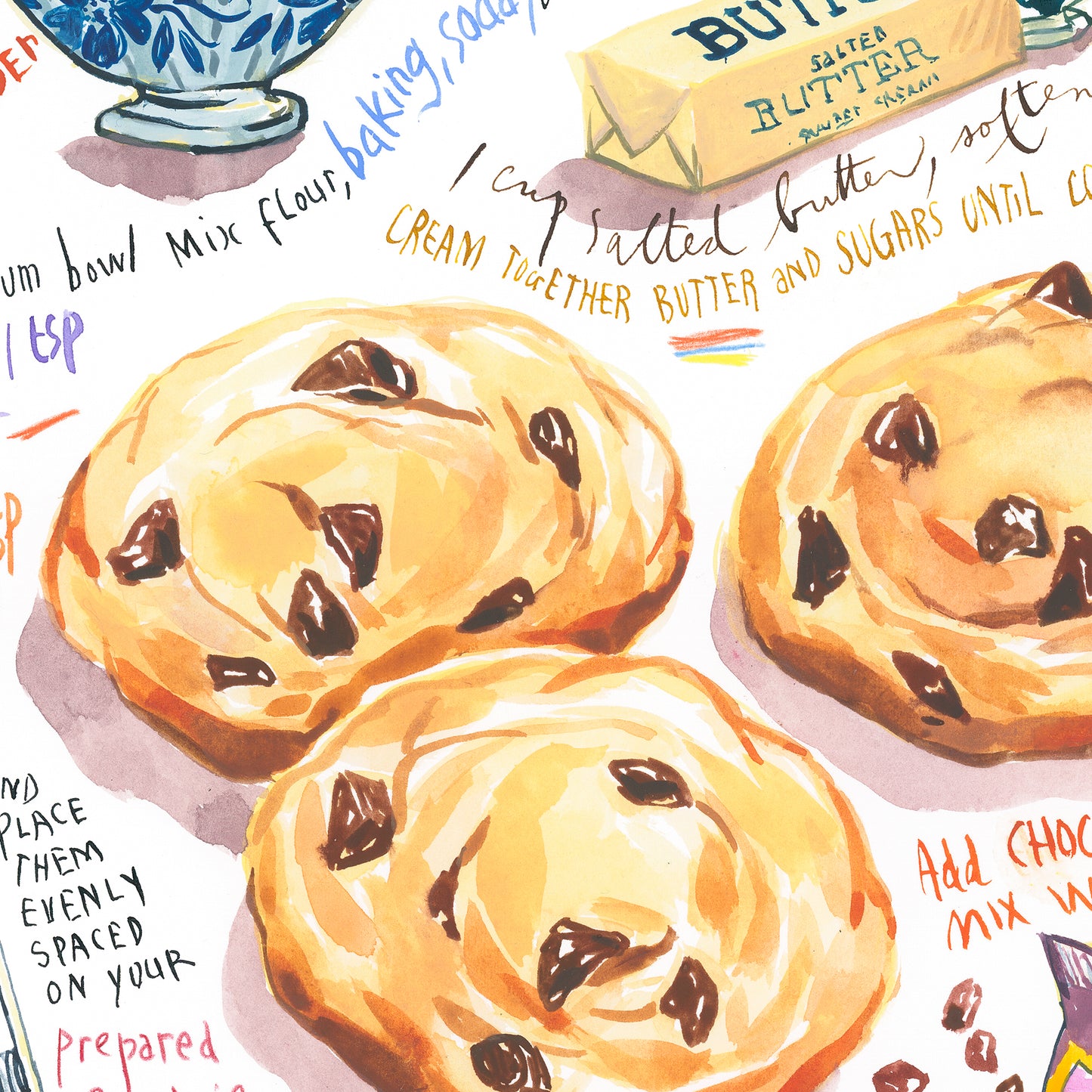 Les Cookies aux Pépites de Chocolat