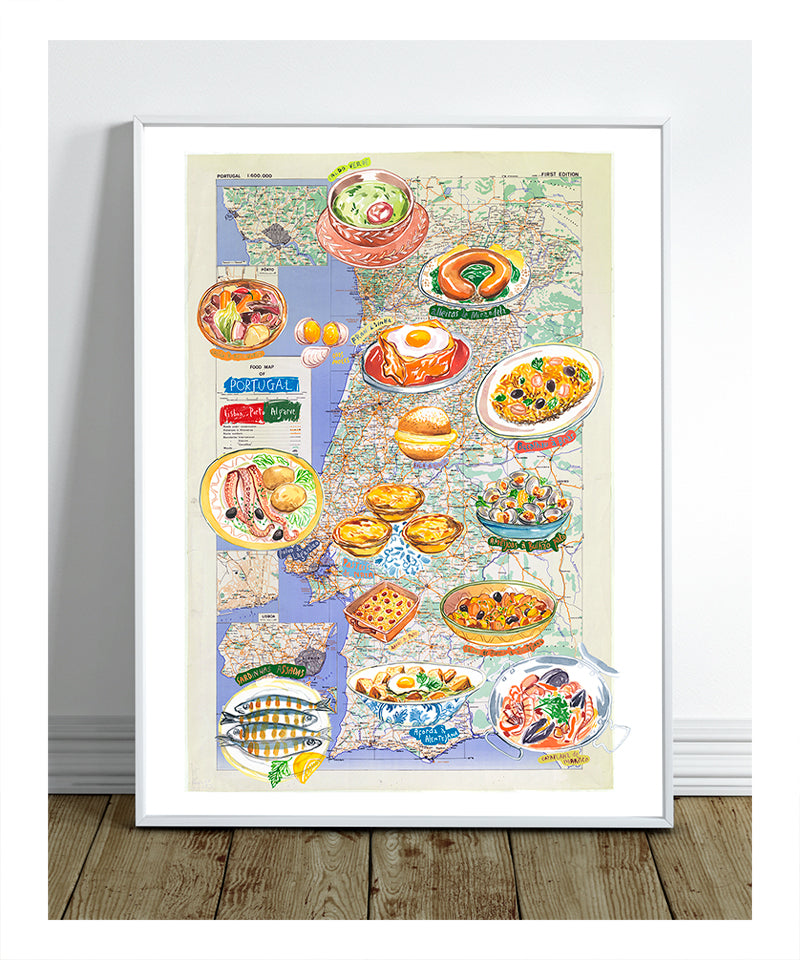 Portugal Food map