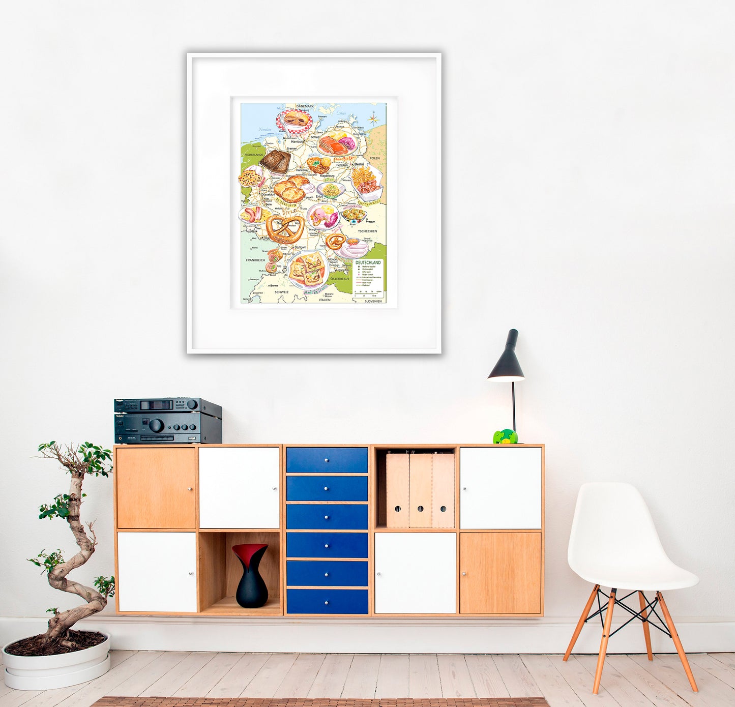 Carte de l'Allemagne et ses Spécialités Culinaires