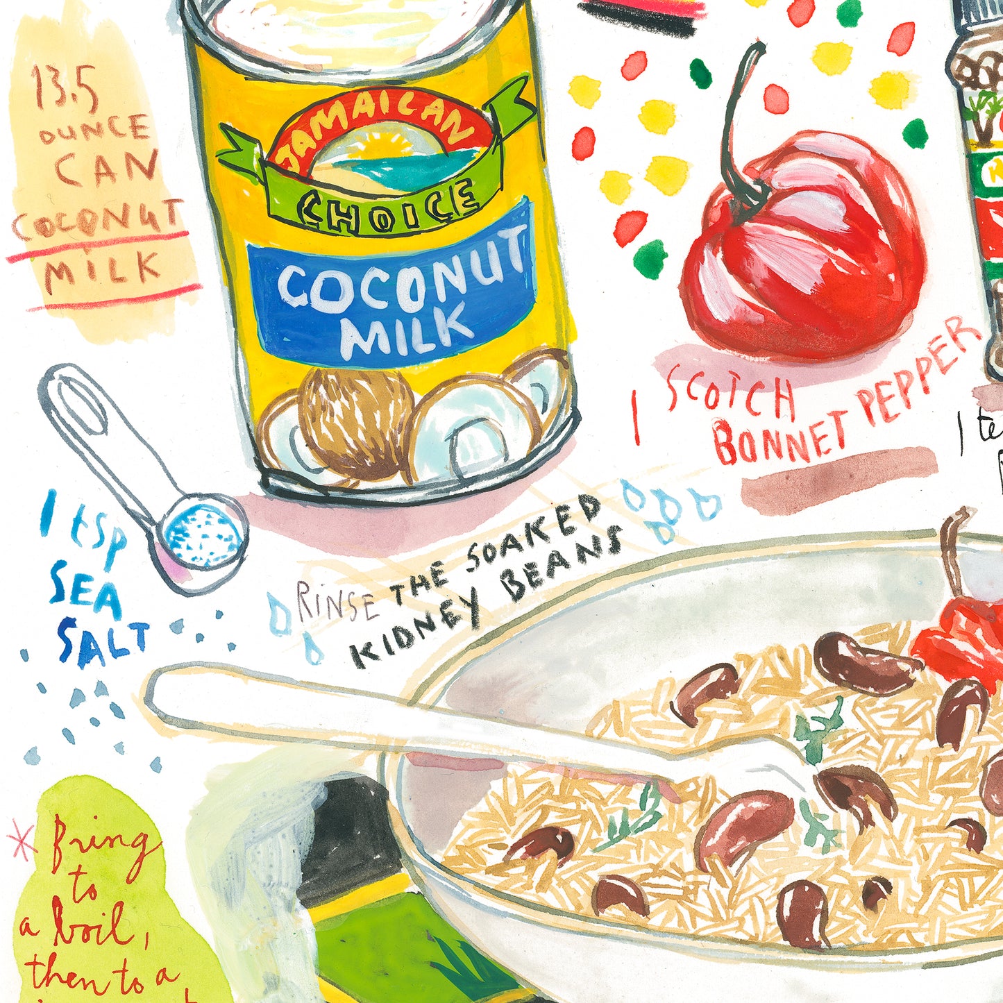 Jamaican Rice and Peas recipe