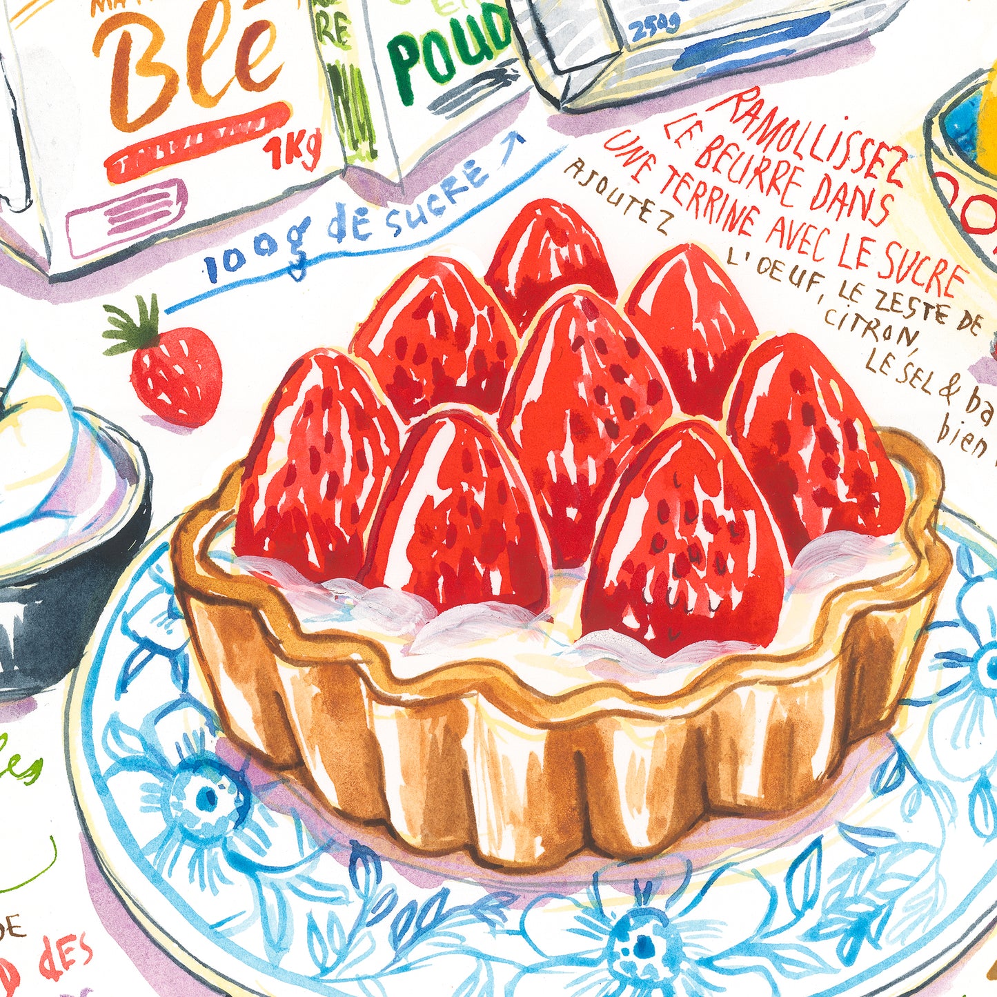 Mini Strawberry tart recipe - Strawberry tartlets