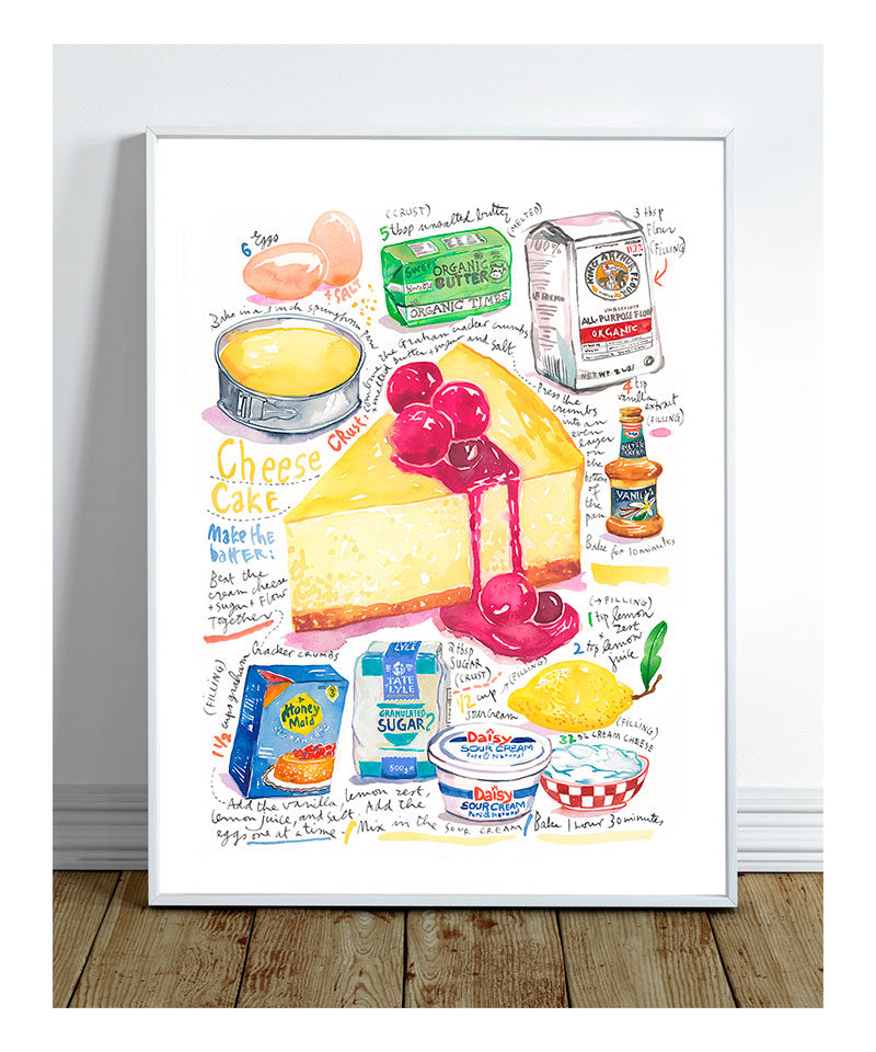 Cheesecake recipe print