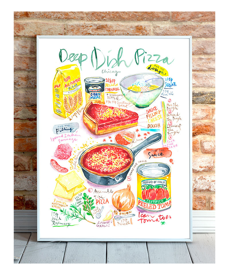 Chicago Style Deep-Dish Pizza recipe