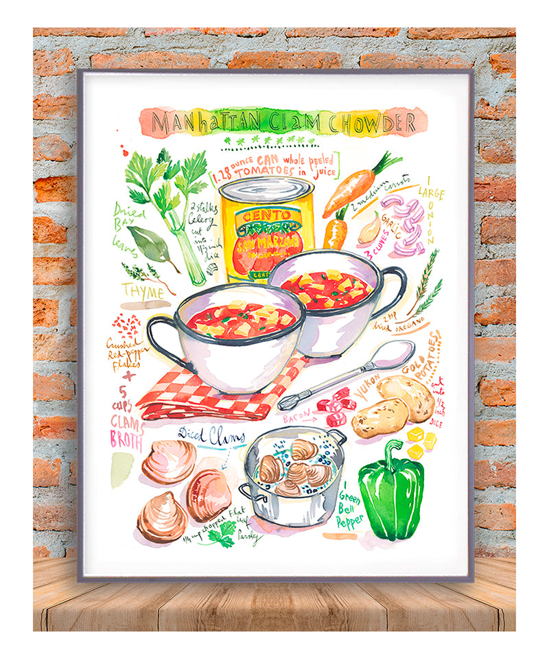 Manhattan clam chowder