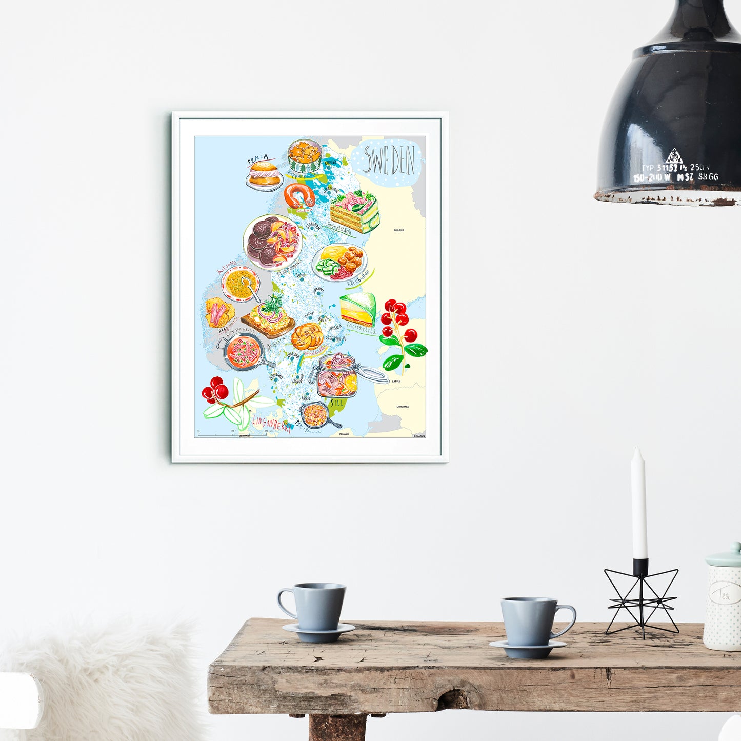 Sweden food map