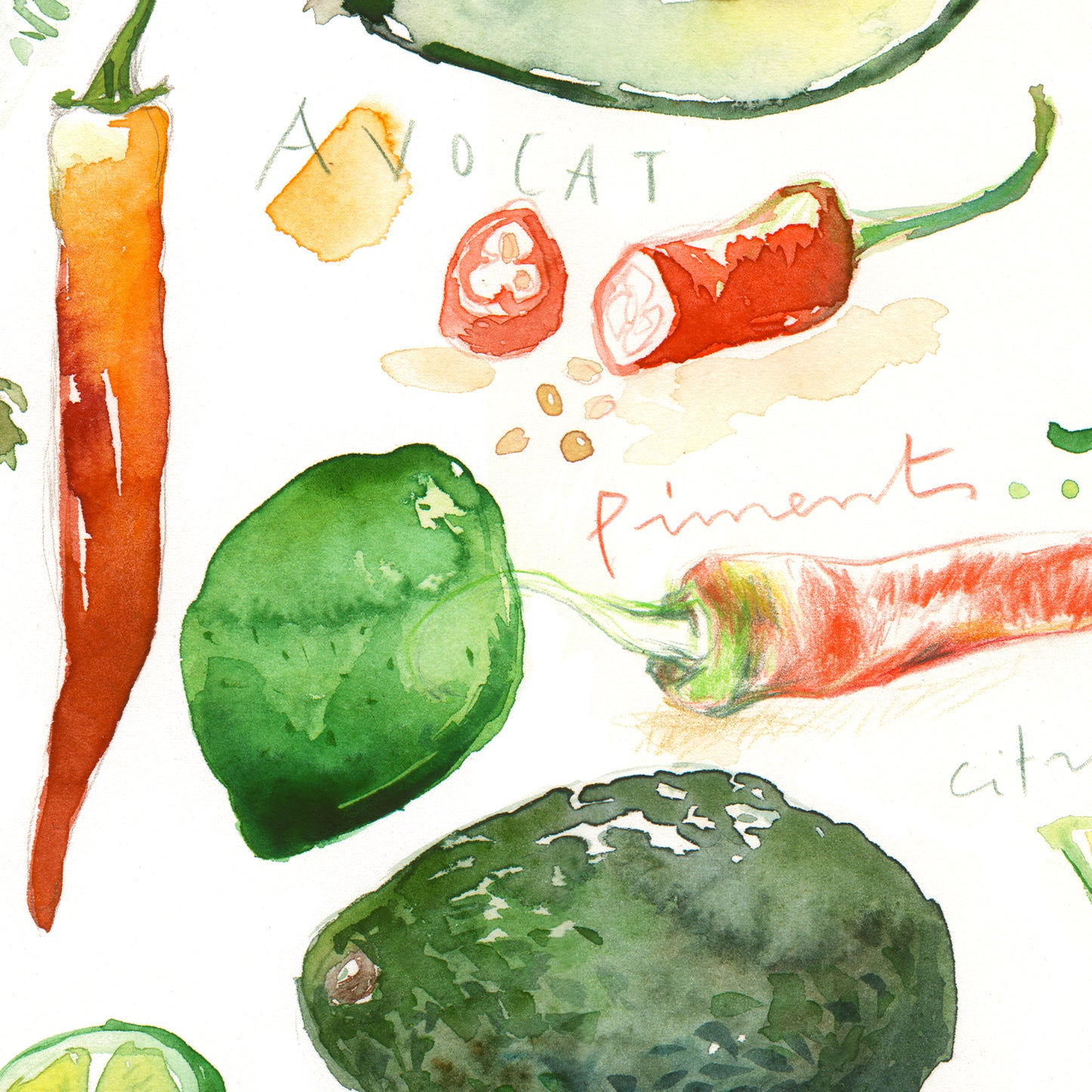 Guacamole ingredients