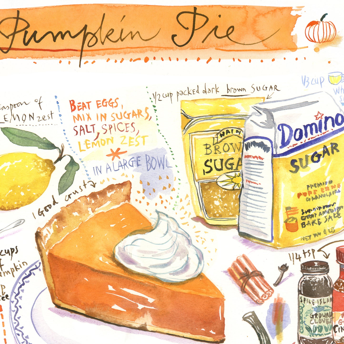Pumpkin pie recipe