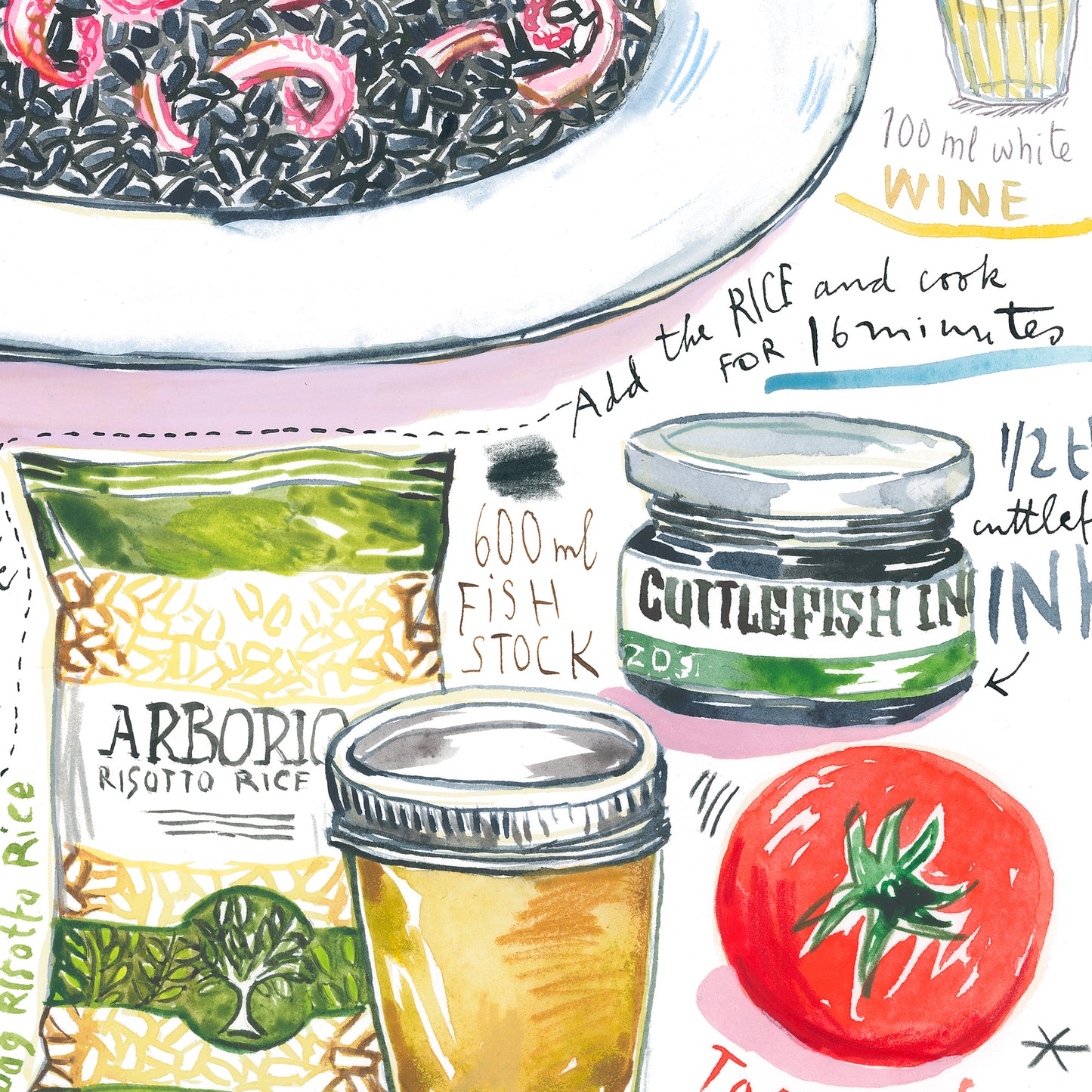 Croatian Black Risotto recipe - Crni Rižot