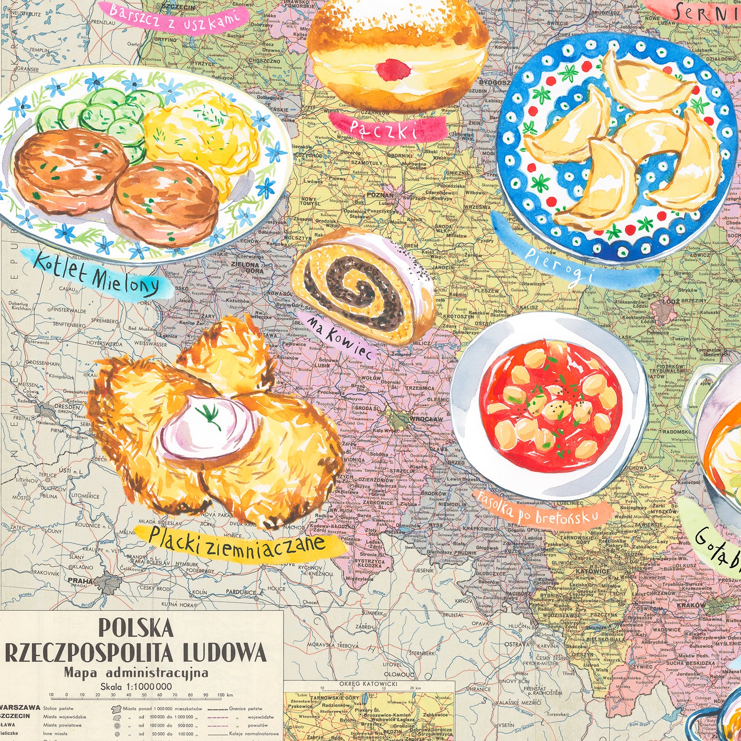 Poland Food Map