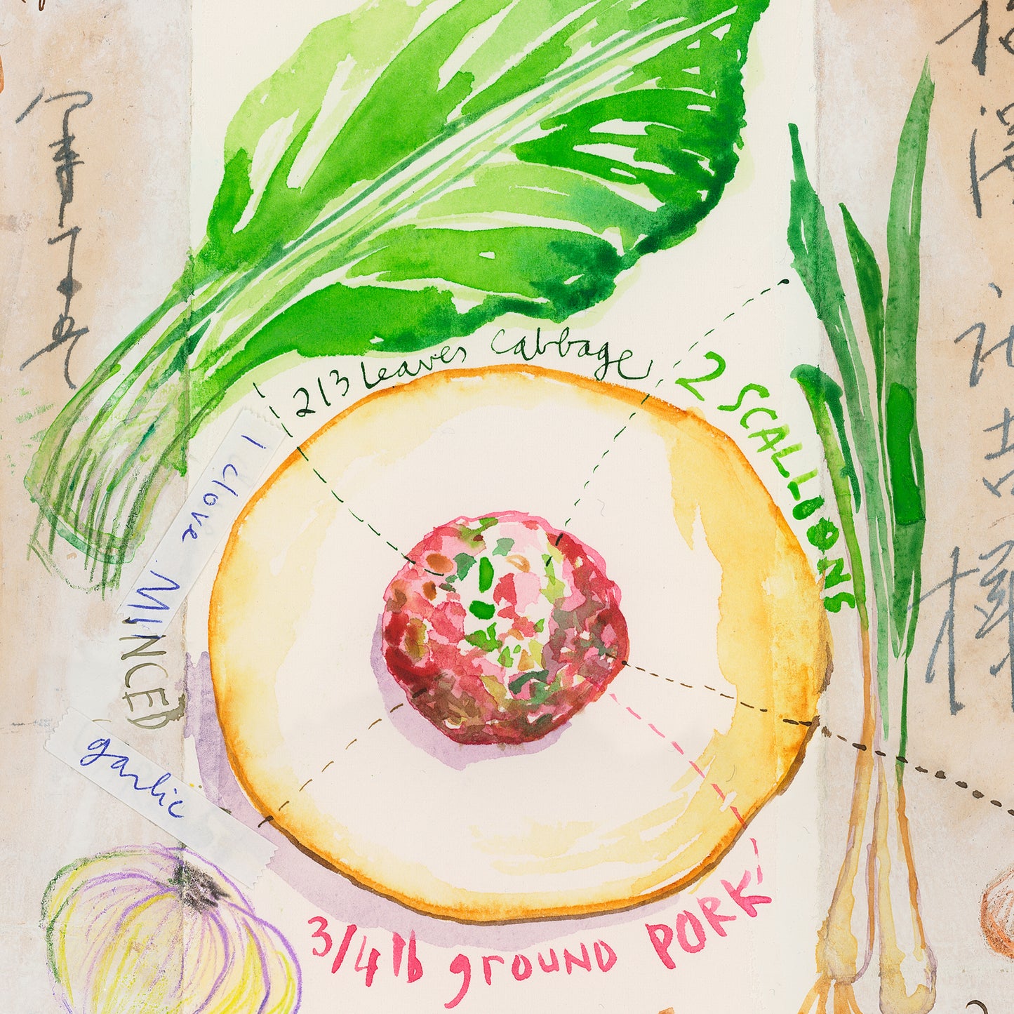 Dumpling recipe poster - Gyoza
