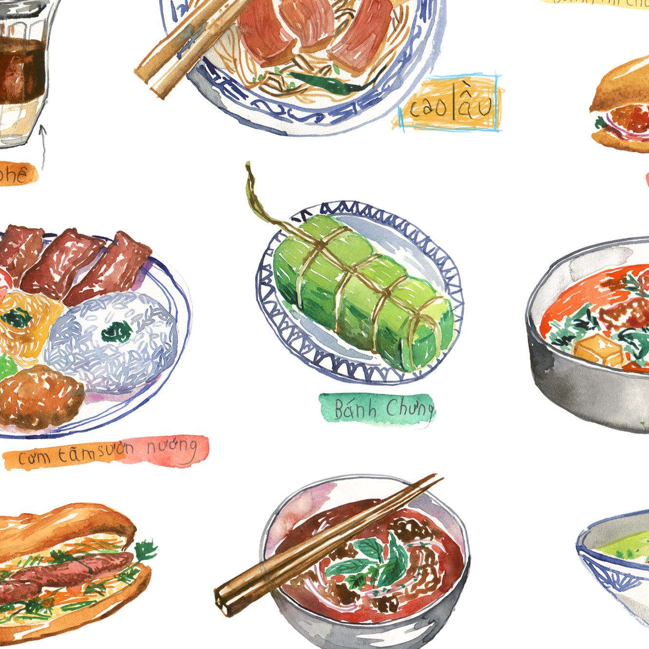 Vietnam food print