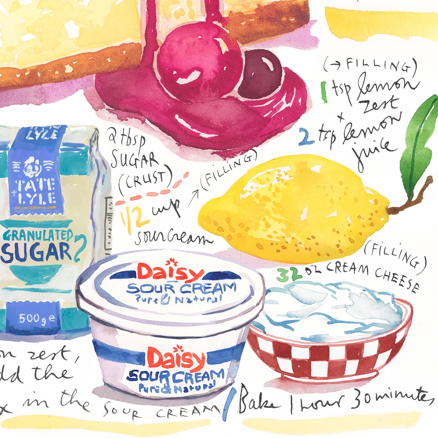 Cheesecake recipe print