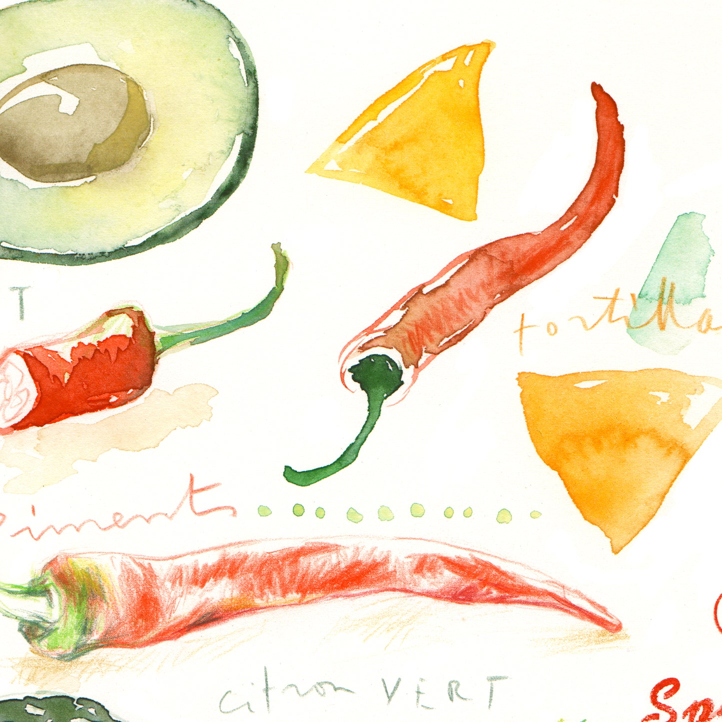 Guacamole ingredients