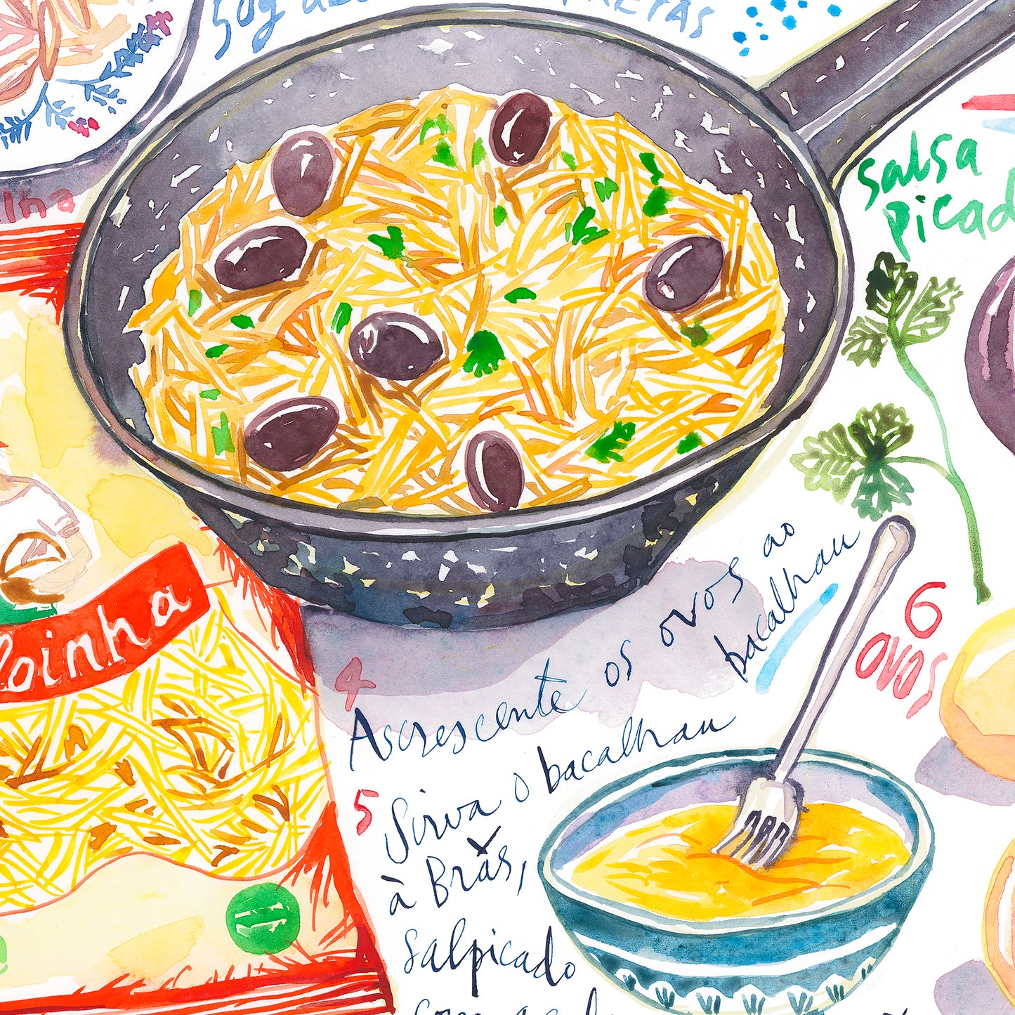 Portuguese Bacalhau à Brás recipe