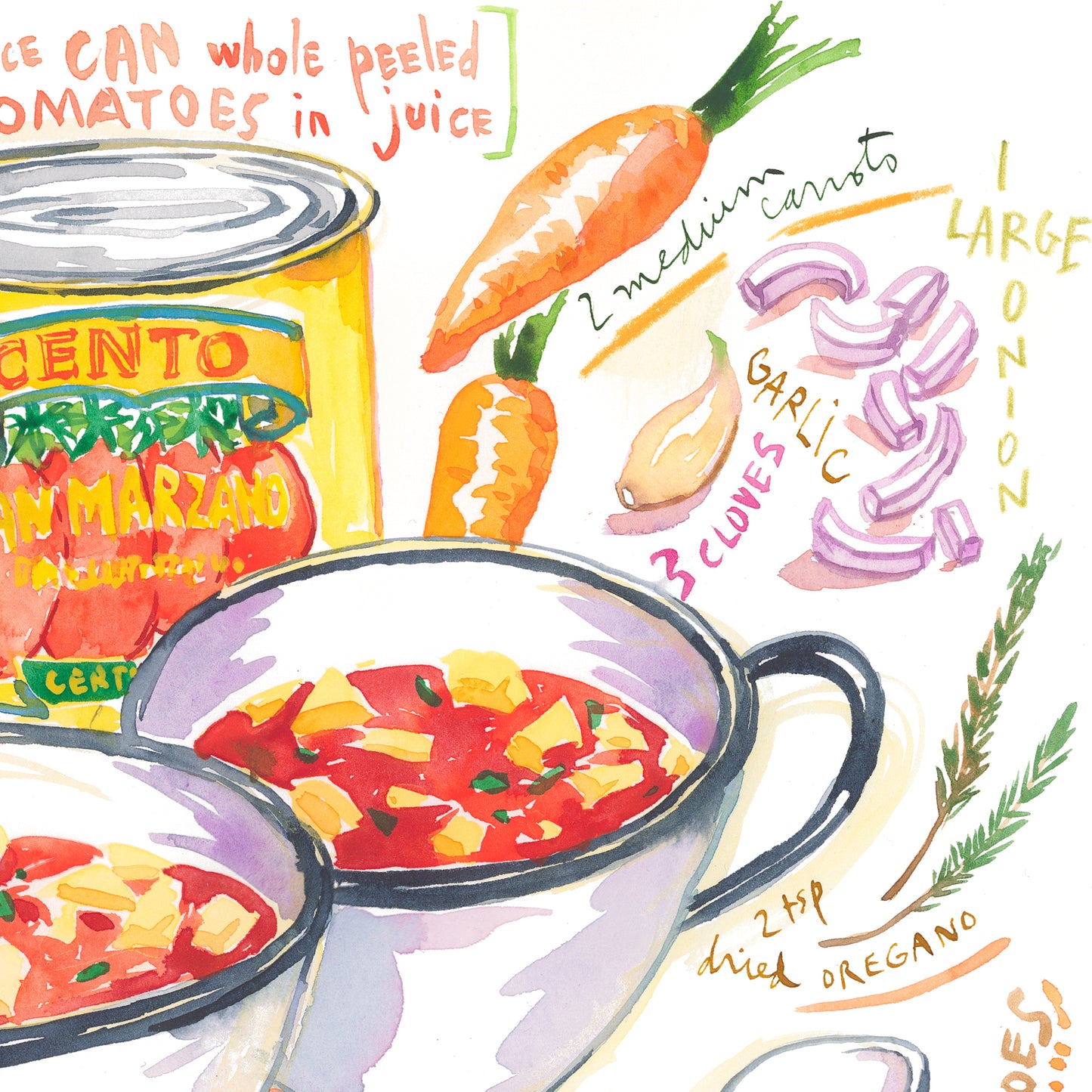Manhattan clam chowder