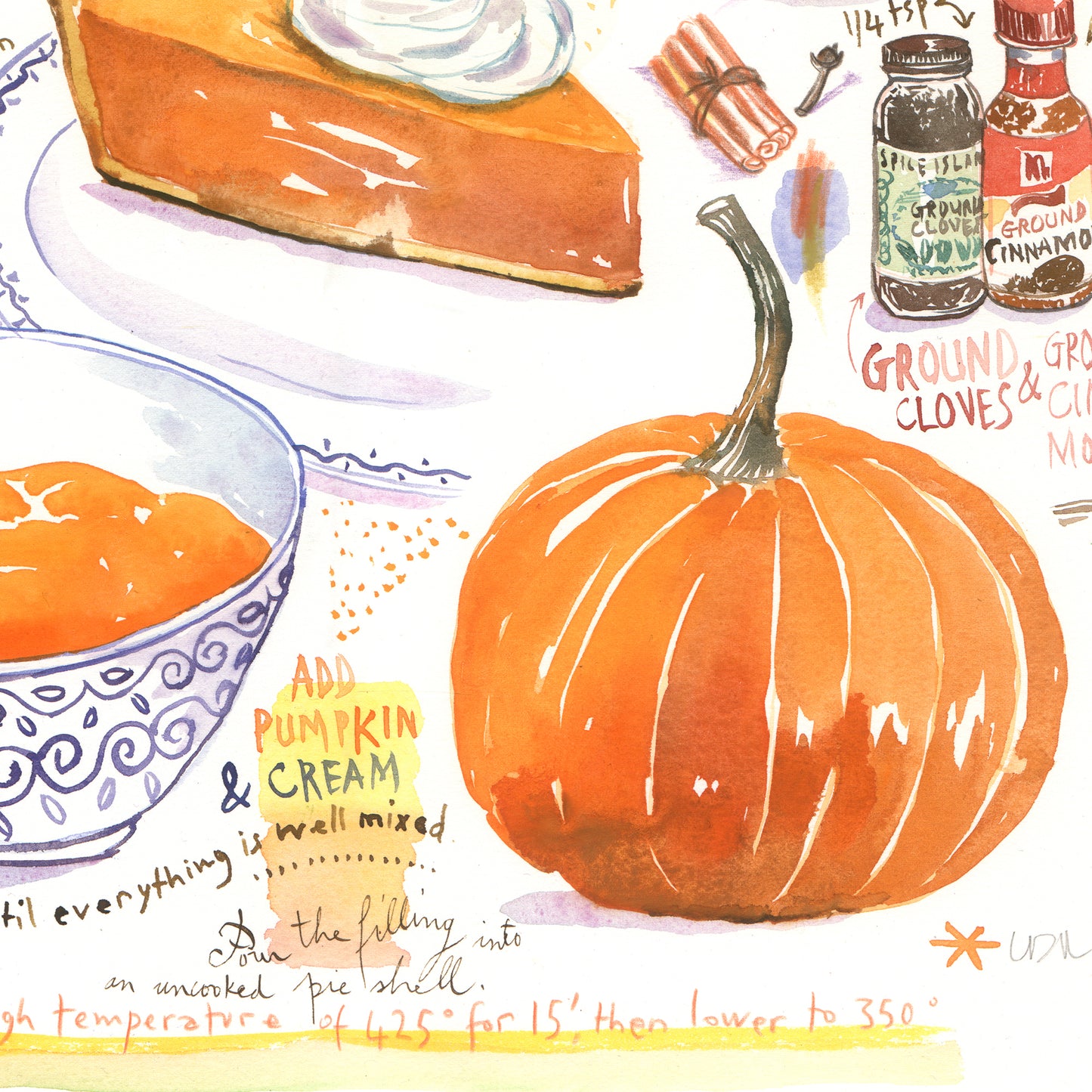 Pumpkin pie recipe