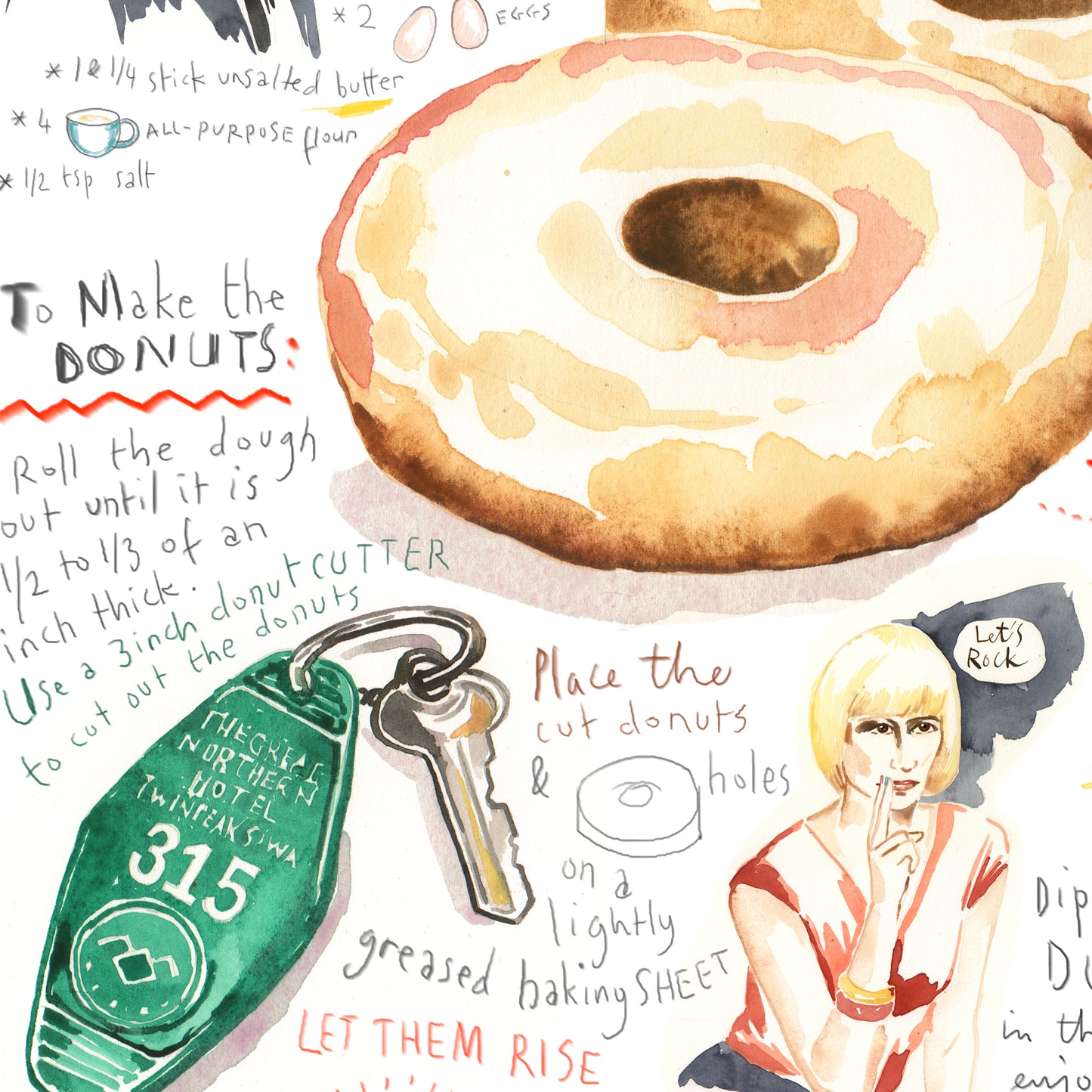 Twin Peaks Sheriff Department DONUT recipe