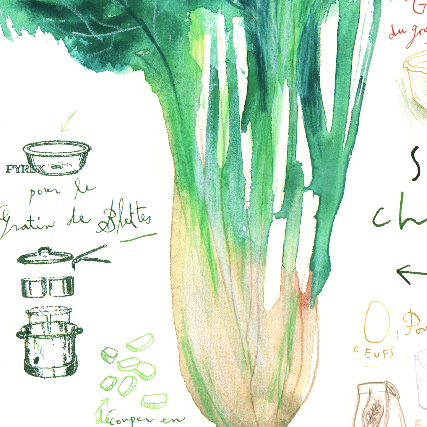 Swiss chard gratin recipe print