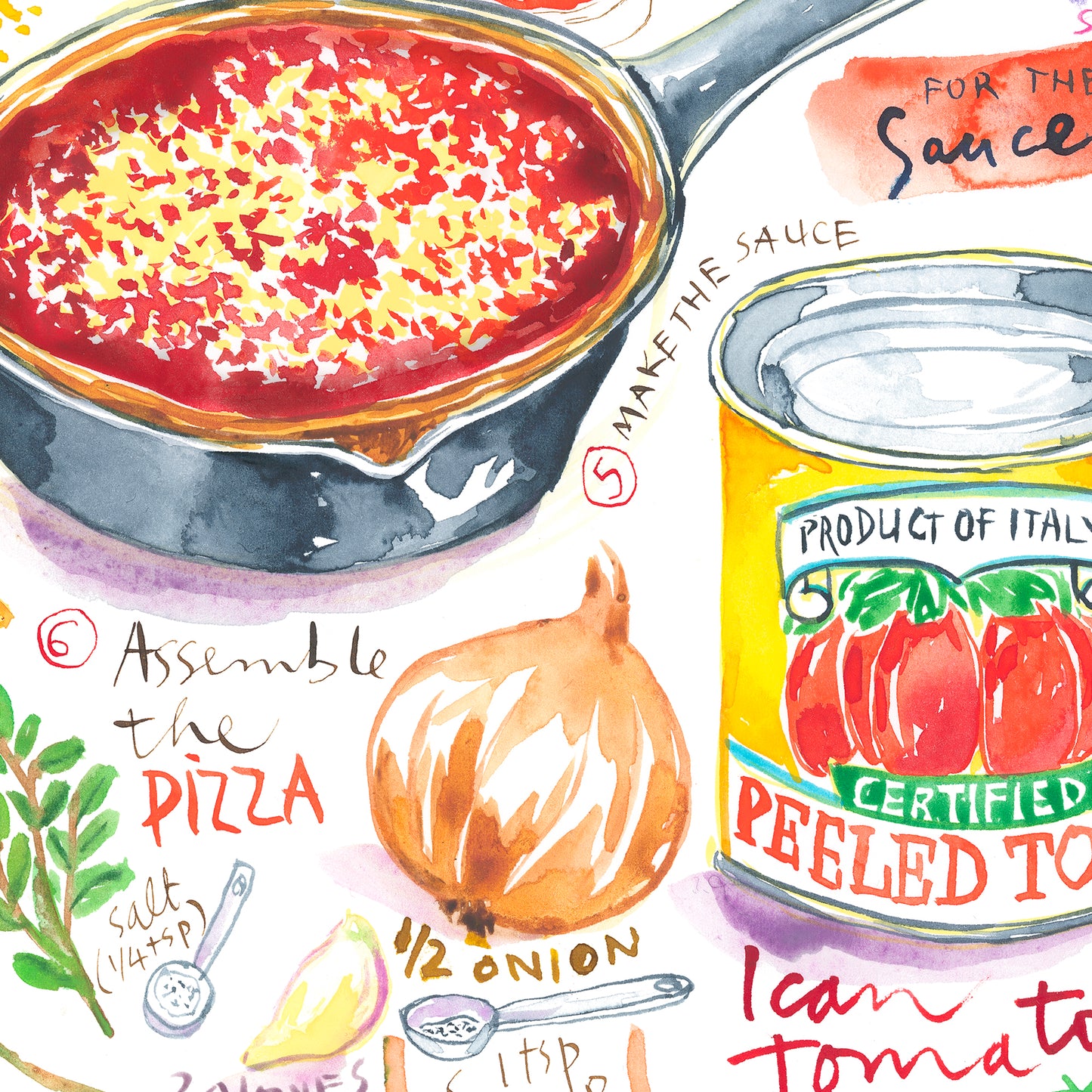 Chicago Style Deep-Dish Pizza recipe