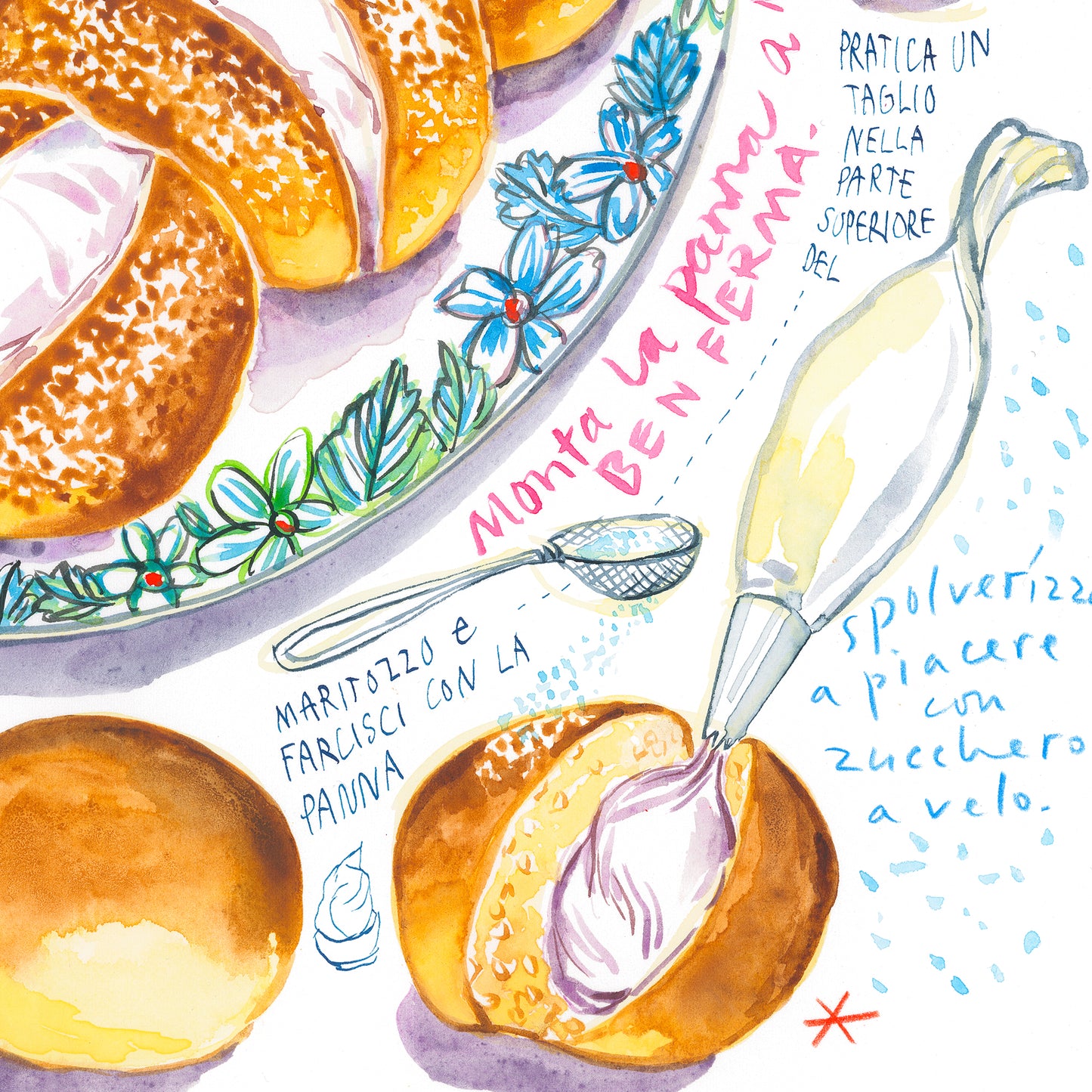 Italian Maritozzi con la Panna recipe