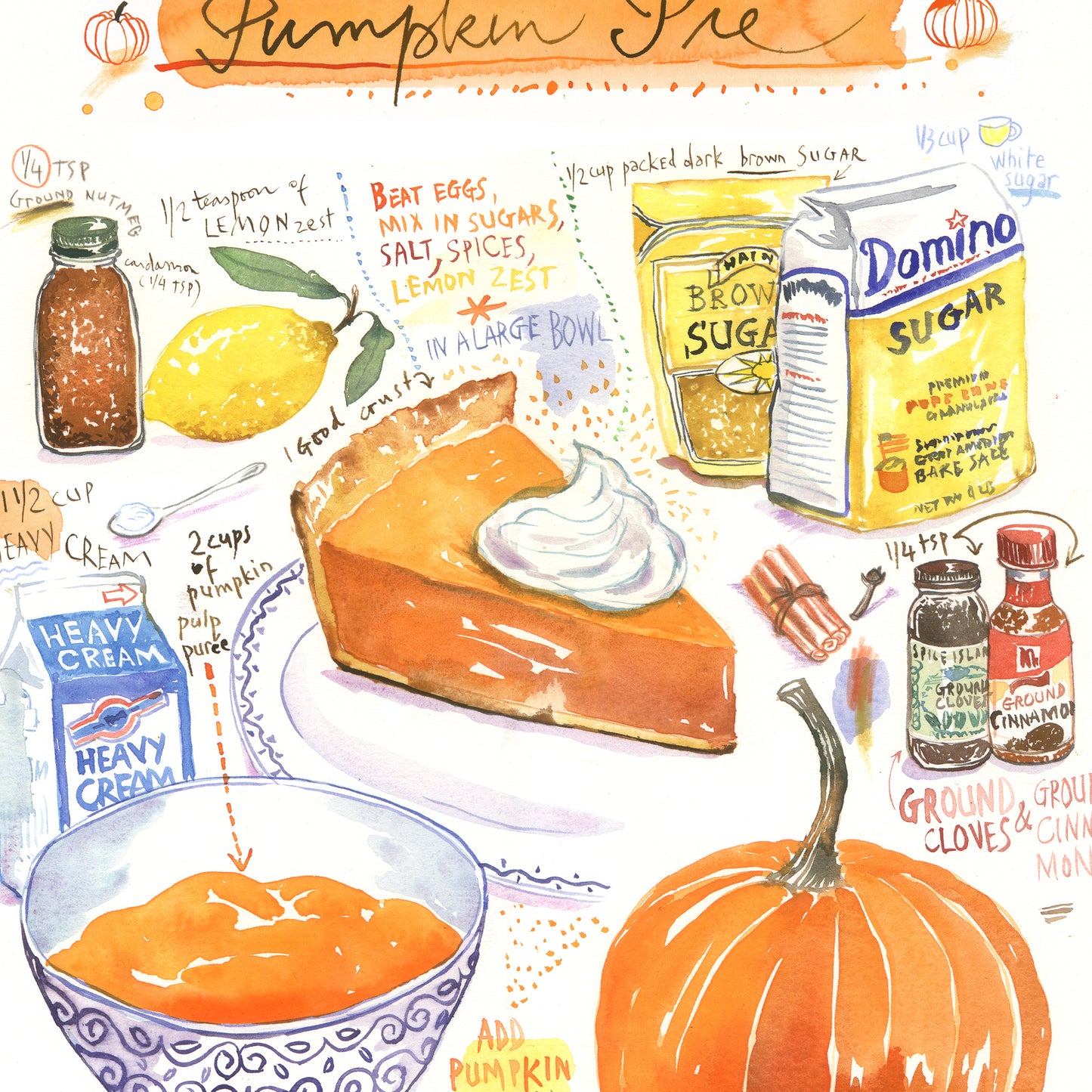 Pumpkin pie recipe