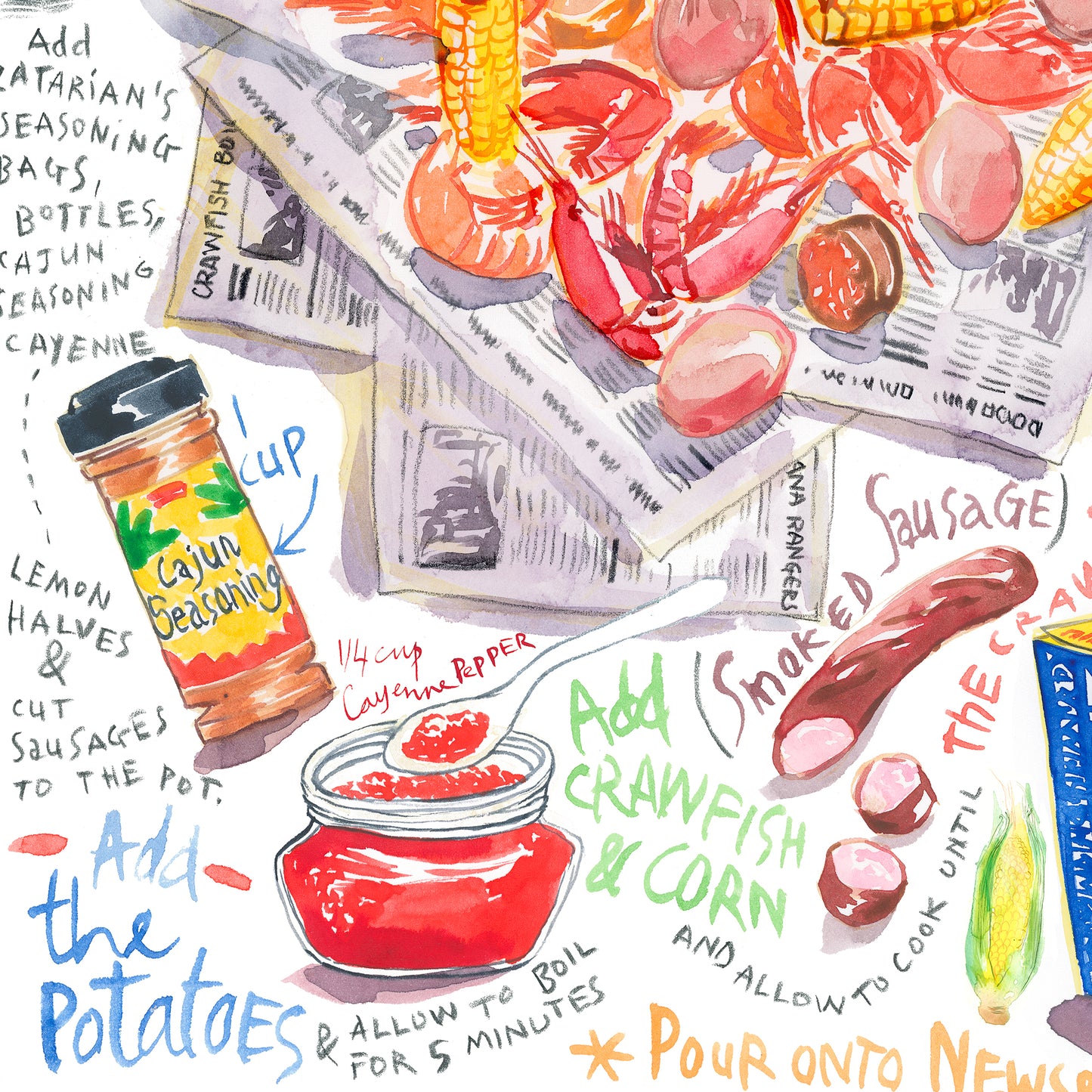 Louisiana Crawfish Boil recipe