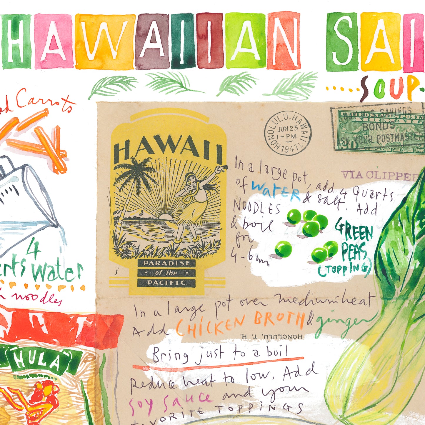 Hawaiian Saimin Noodle Soup