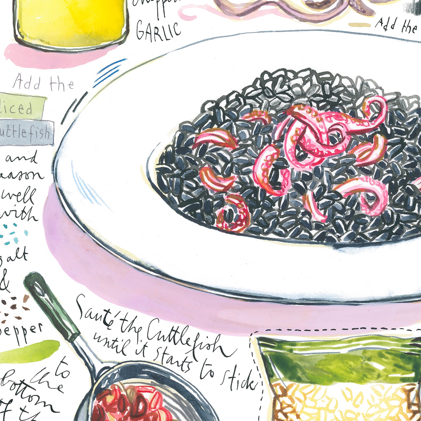 Croatian Black Risotto recipe - Crni Rižot