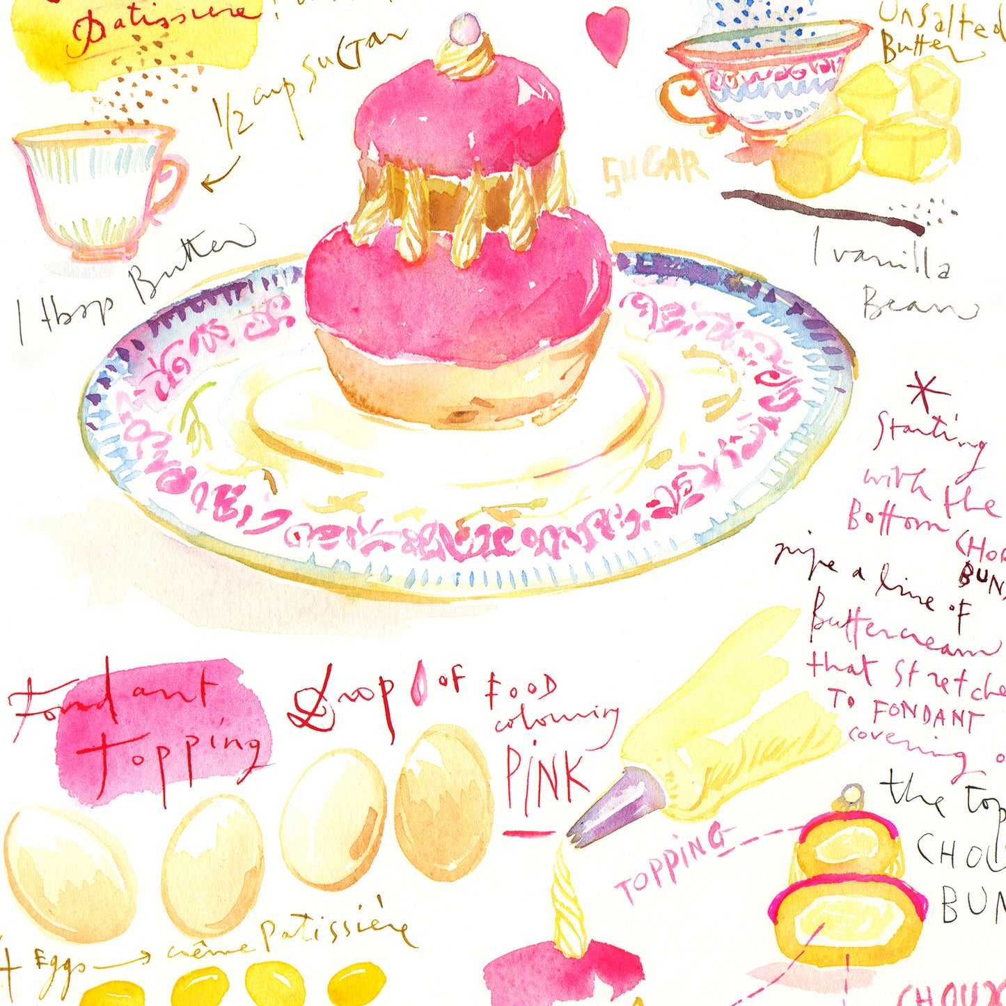 Pink religieuse recipe