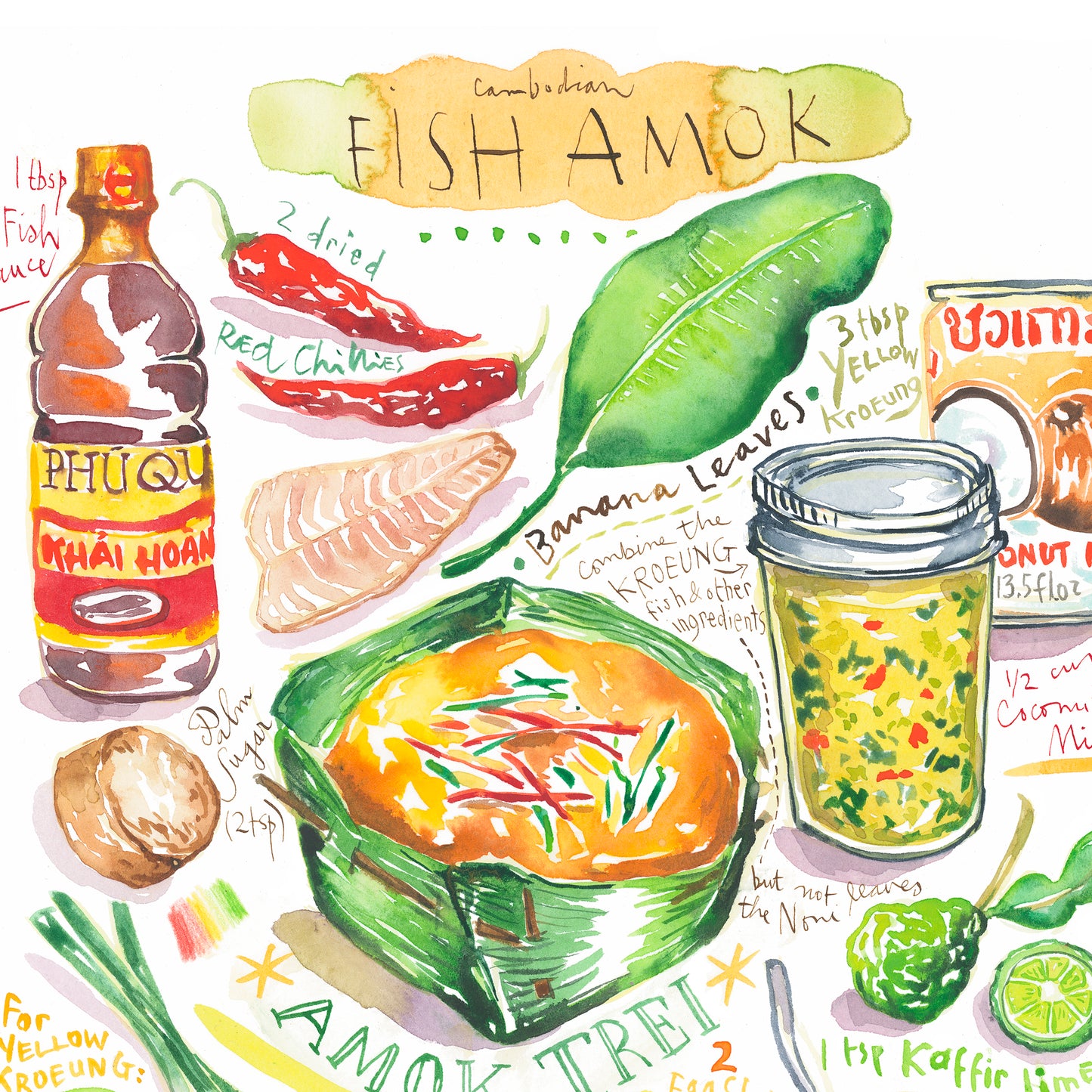 Recette Amok de Poisson du Cambodge