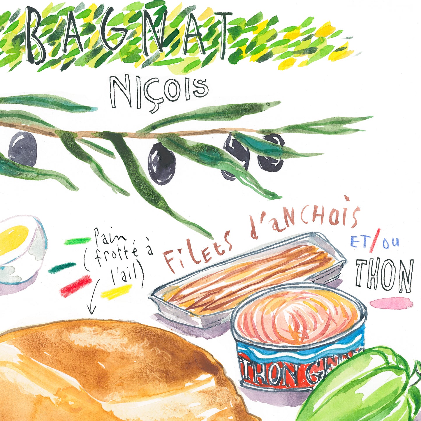 Recette du Pan Bagnat Niçois - French Riviera Pan Bagnat recipe
