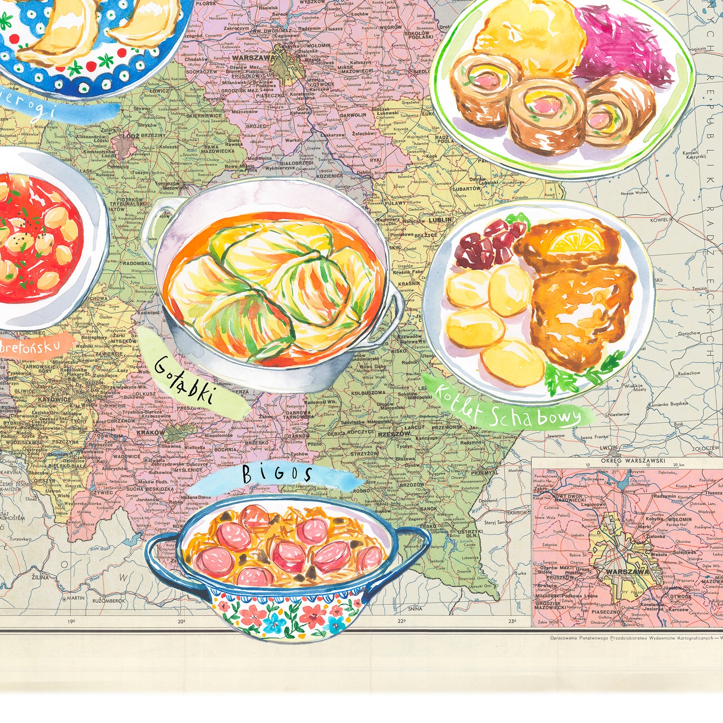 Poland Food Map