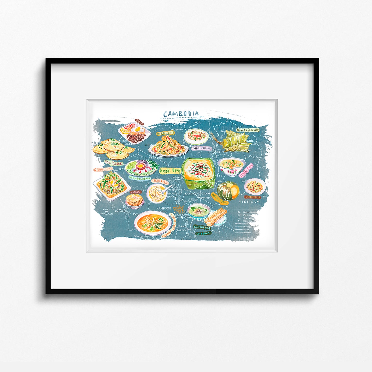 Cambodia Food Map