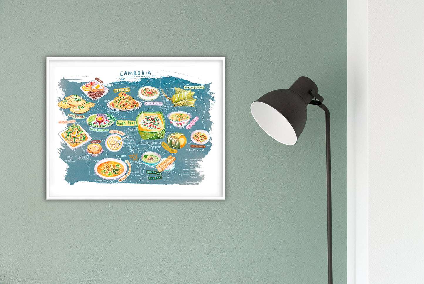 Cambodia Food Map