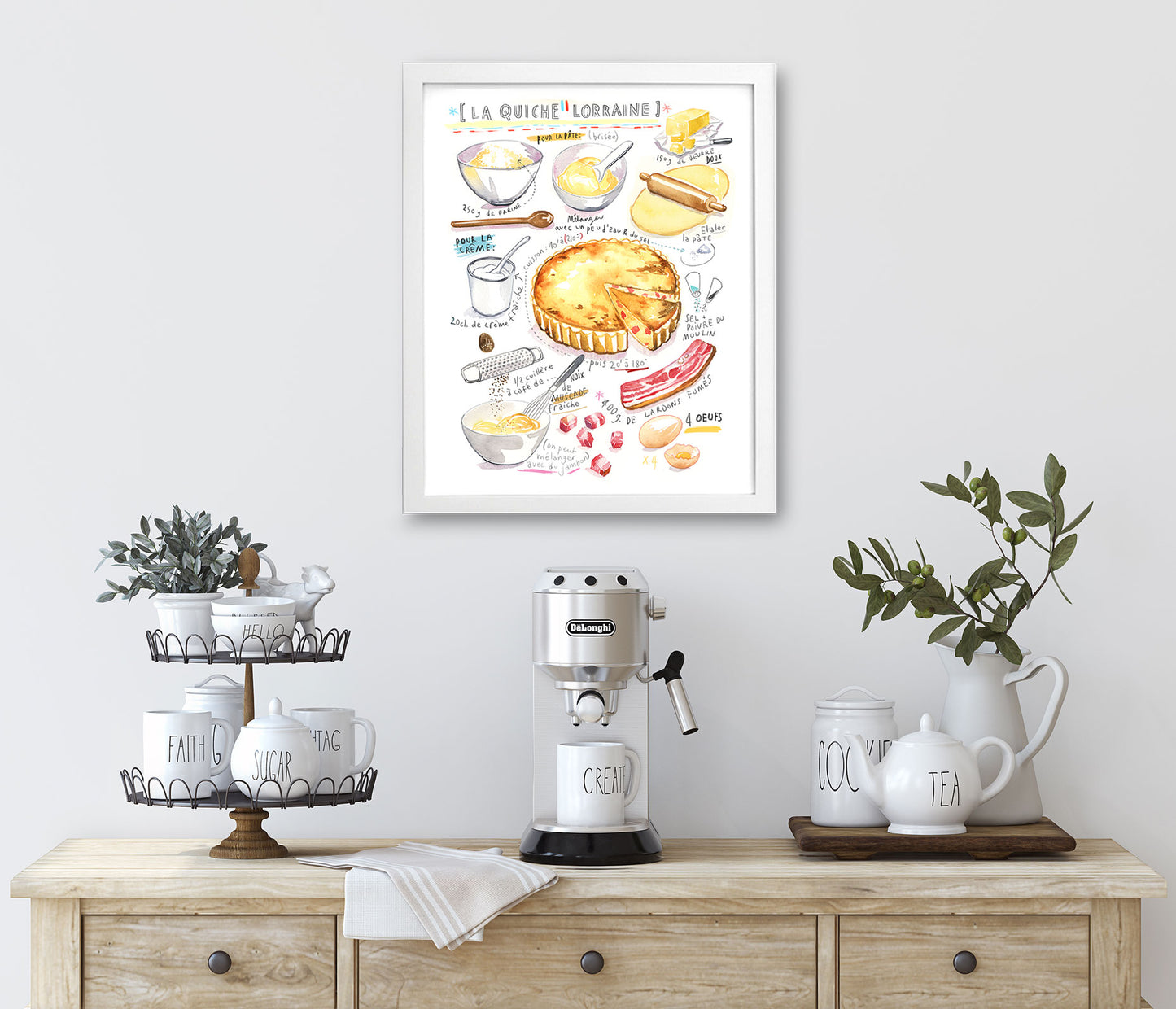Quiche Lorraine recipe print