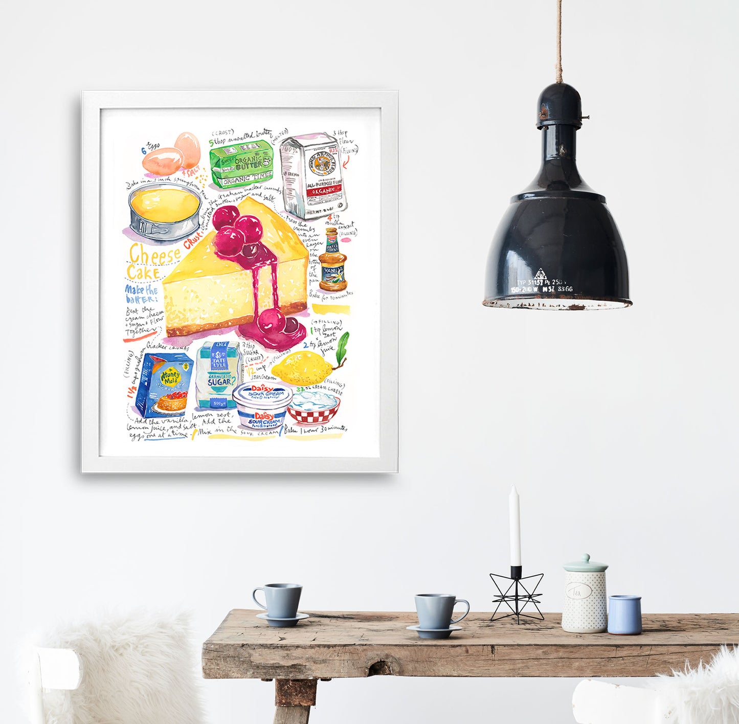 Cheesecake recipe print