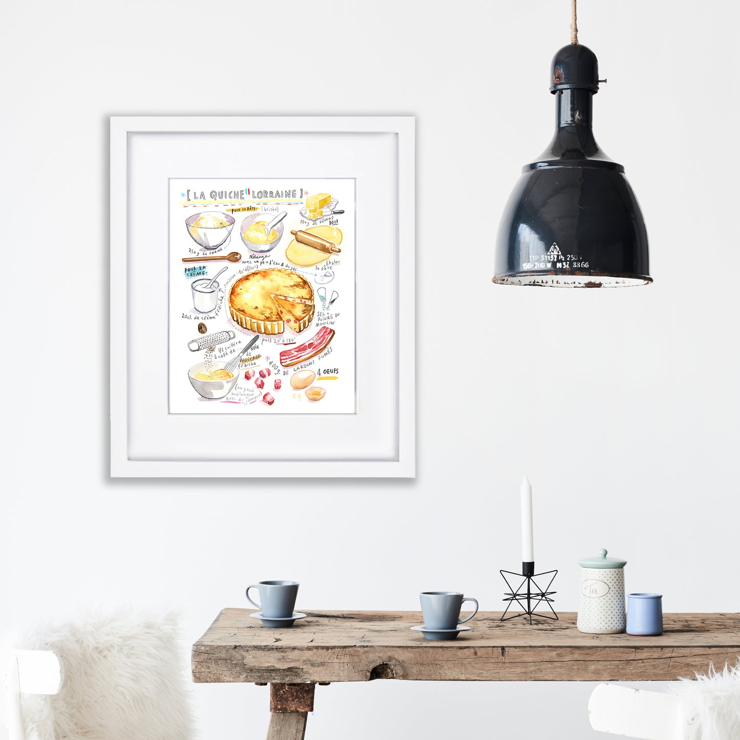 Quiche Lorraine recipe print