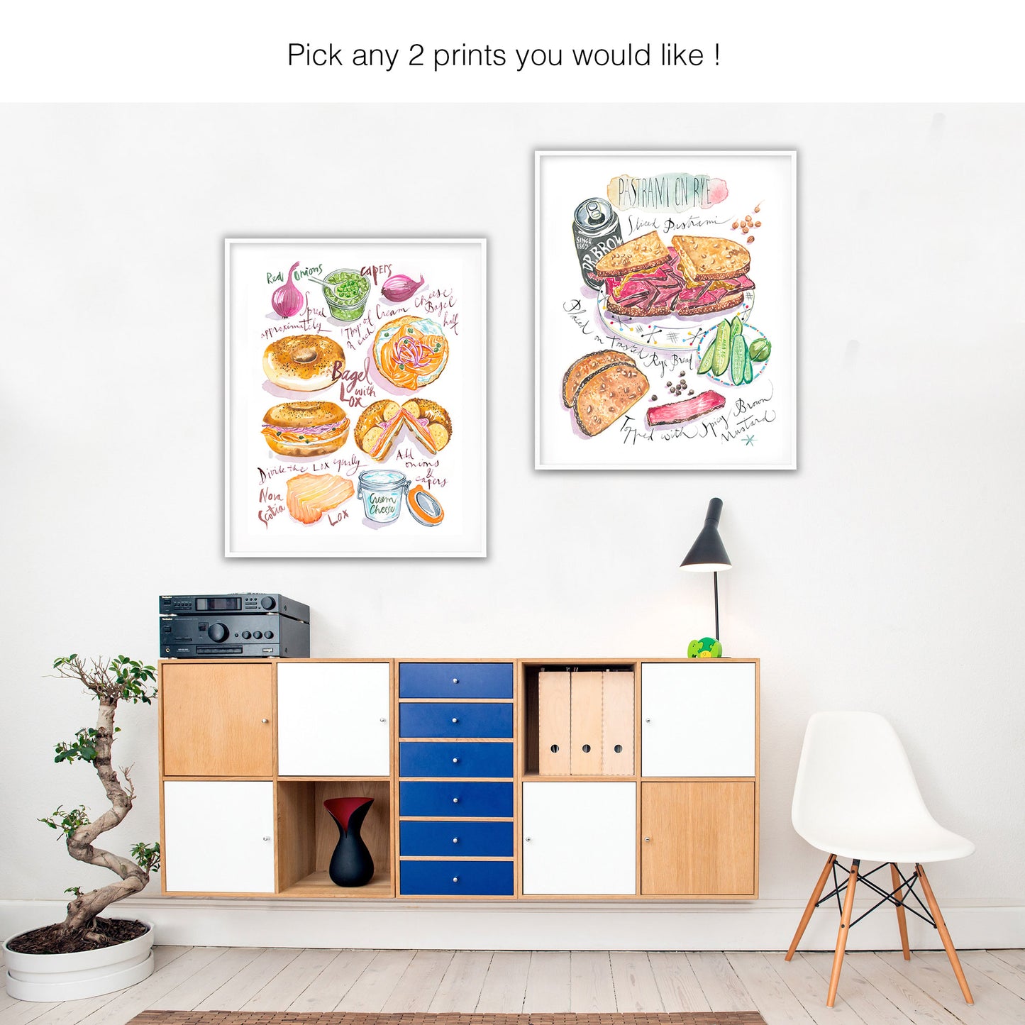 Set of 2 prints. Choose any two prints