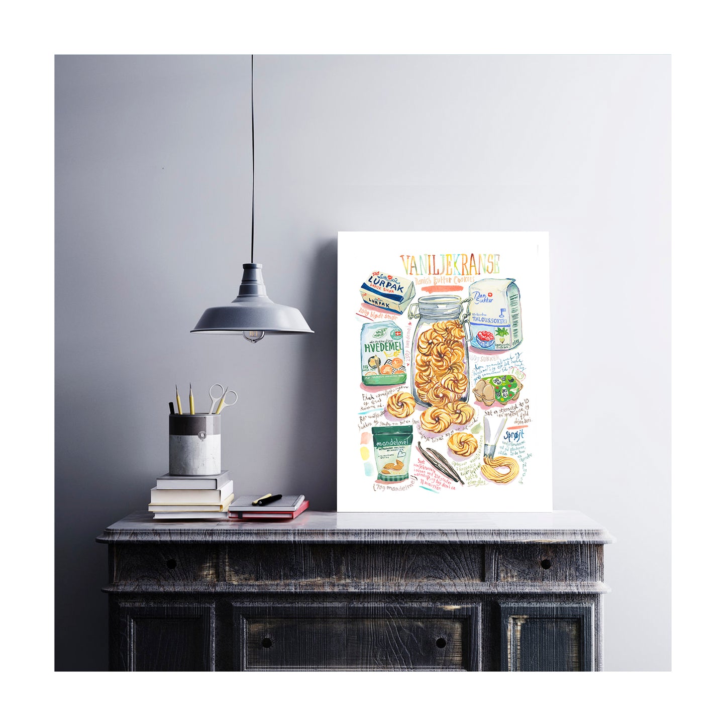Danish Butter Cookie recipe - Vaniljekranse