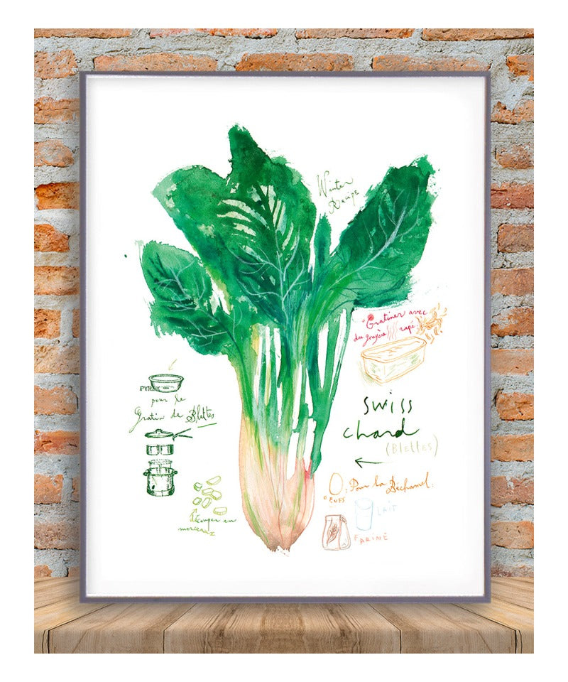 Swiss chard gratin recipe print