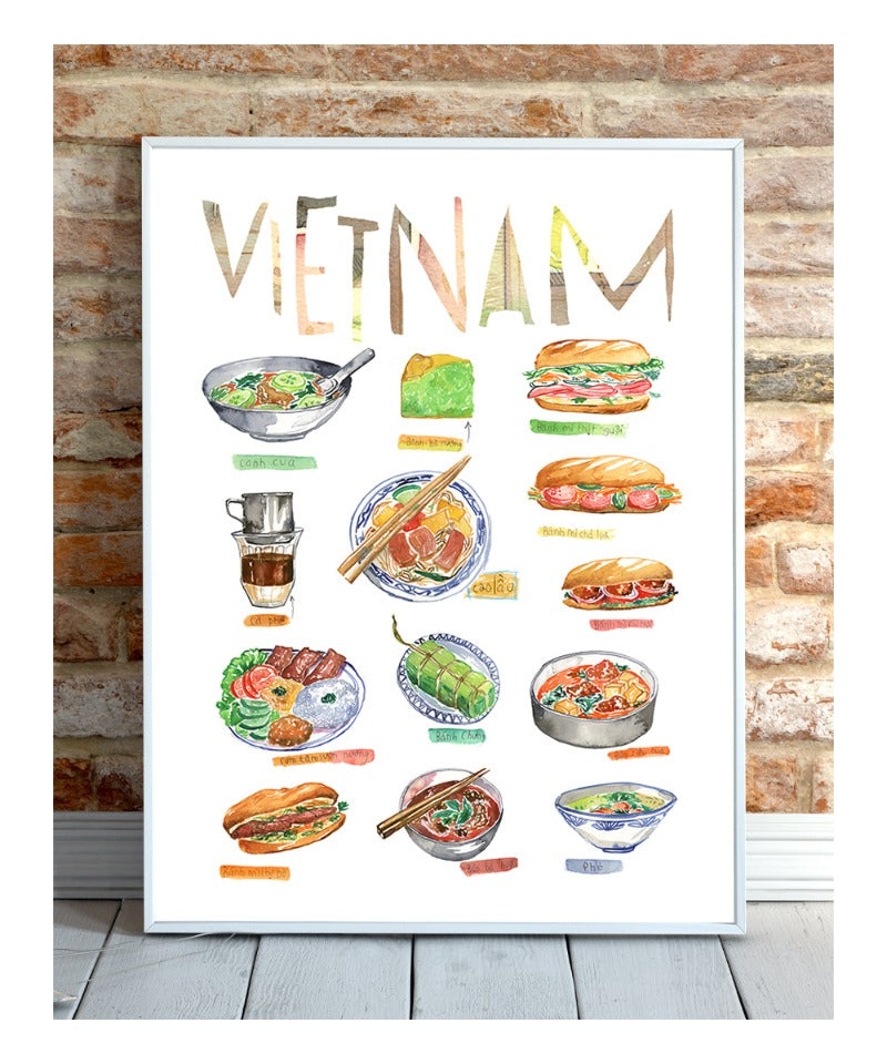 Vietnam food print