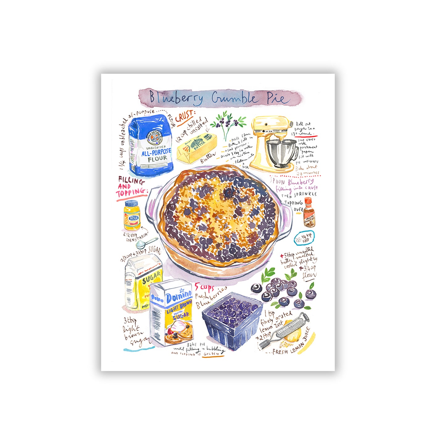 Custom recipe art - Print / Digital file