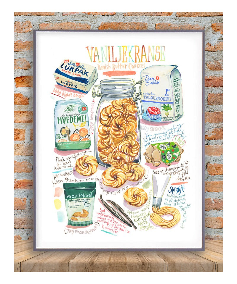Danish Butter Cookie recipe - Vaniljekranse