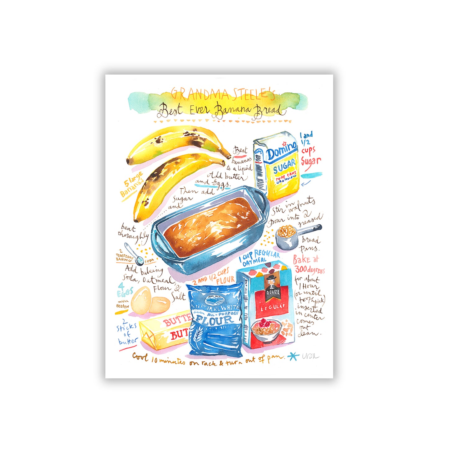 Custom recipe art - Print / Digital file