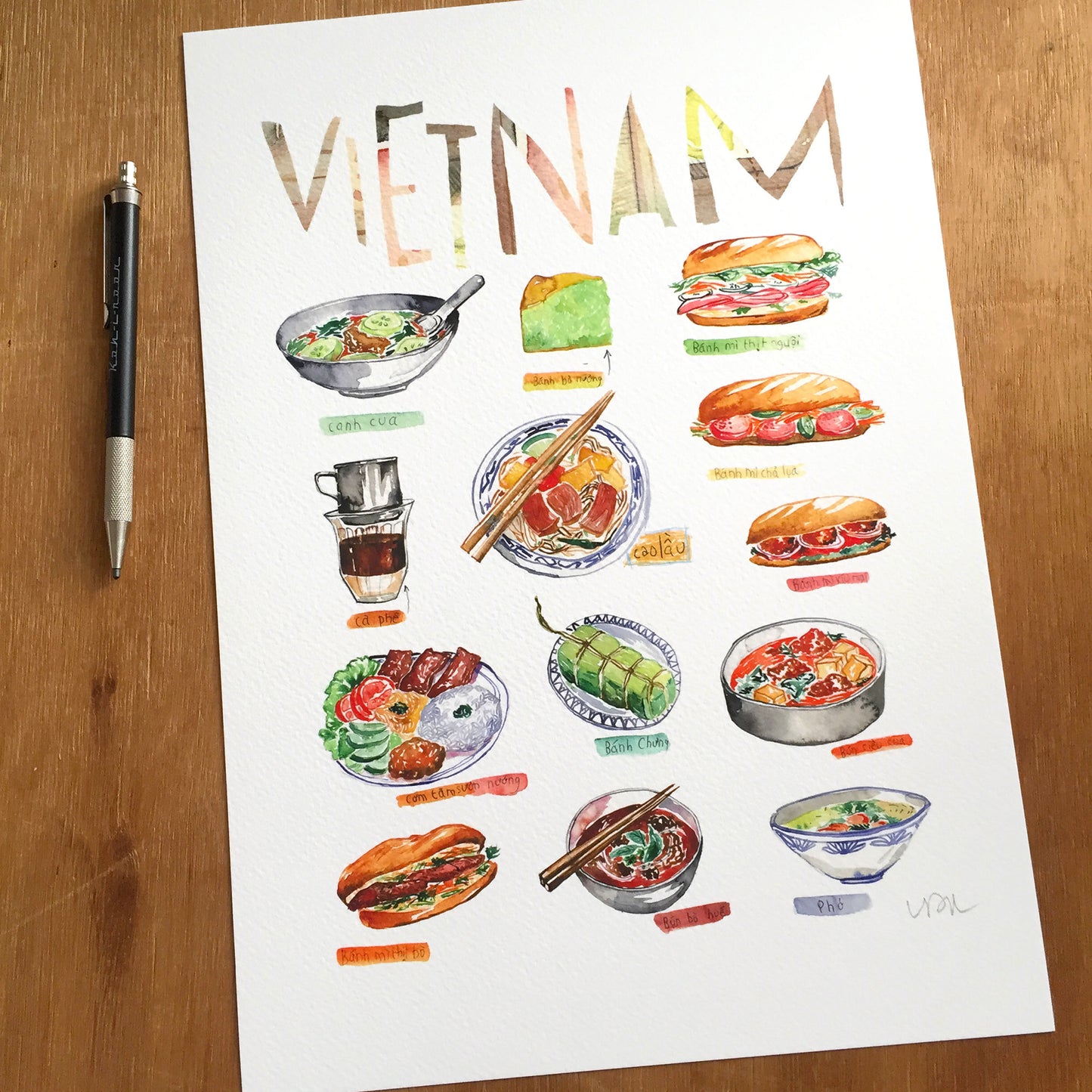 Vietnam food print