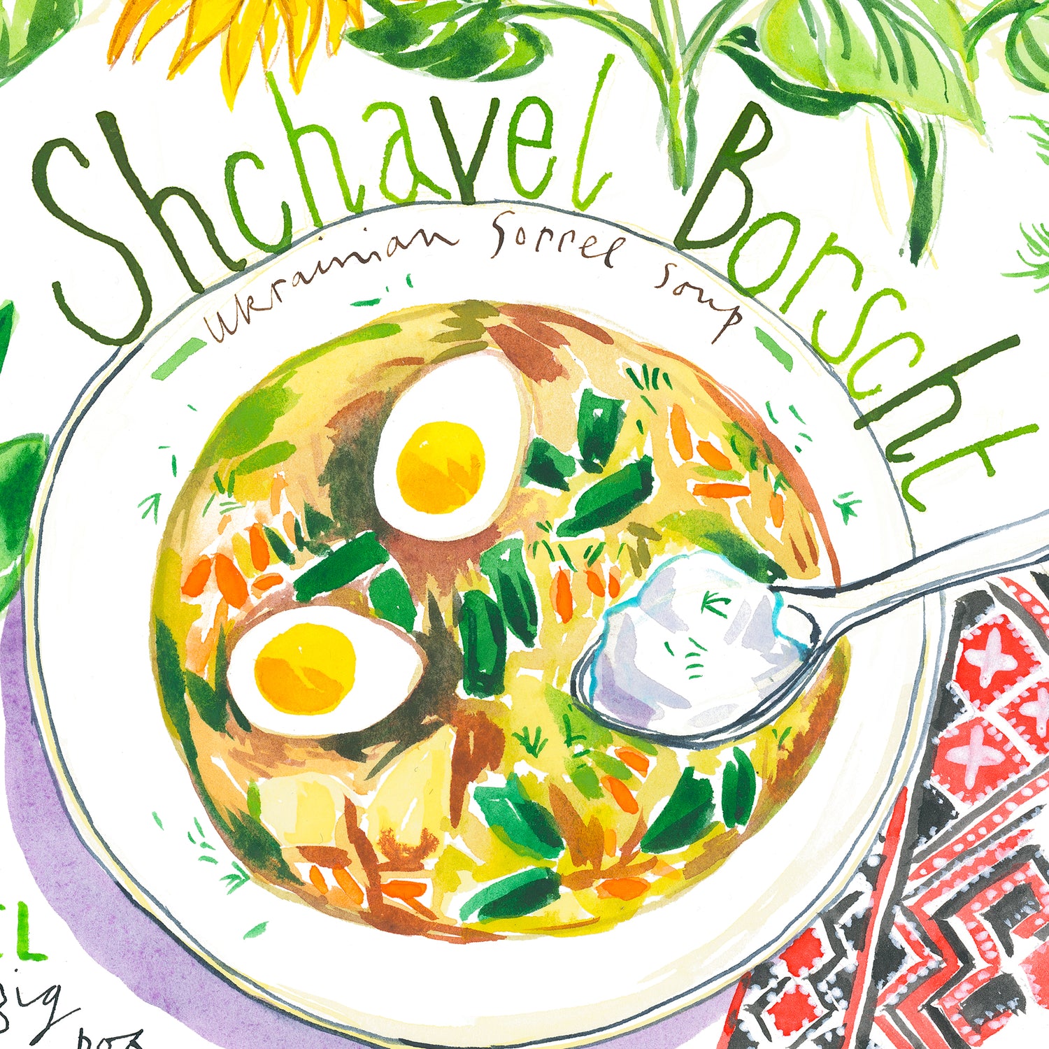 Recette de la Soupe Ukrainienne à l'Oseille 