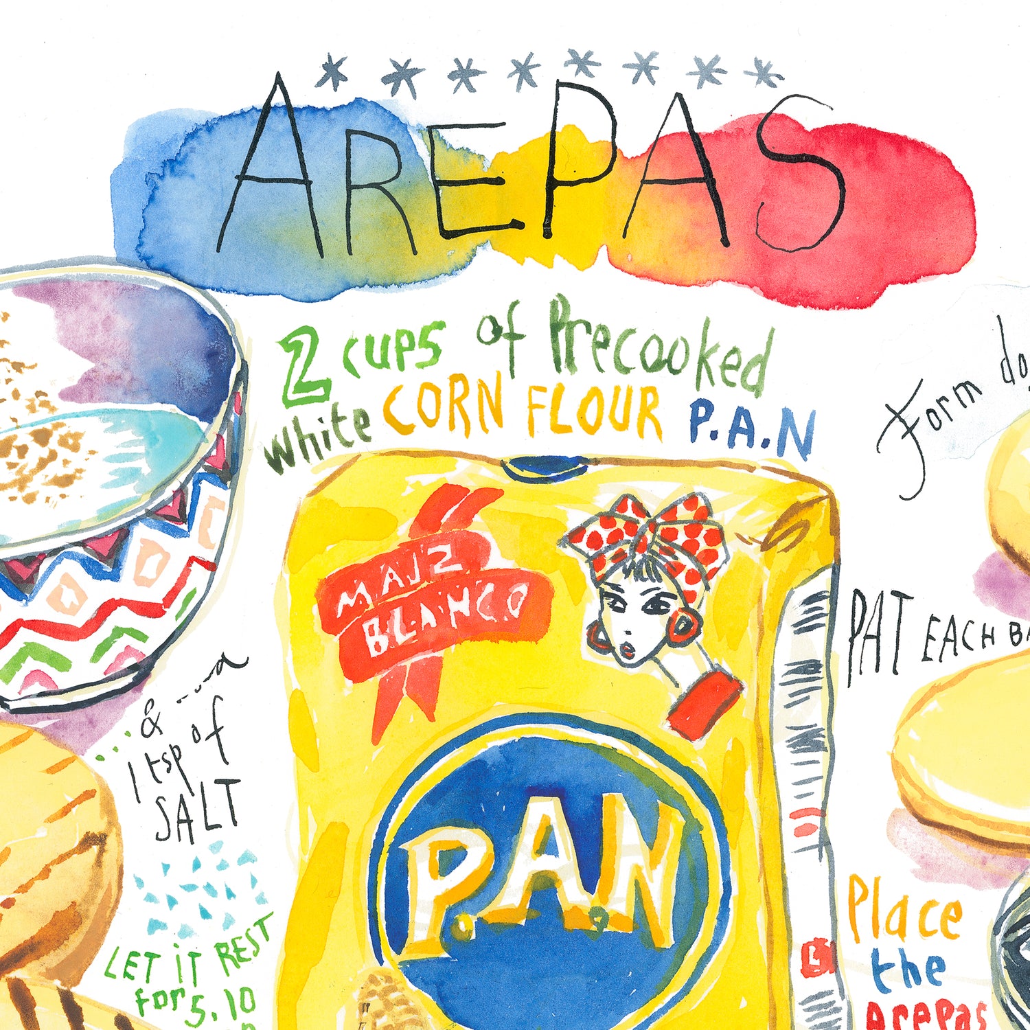 Recette des Arepas Vénézuéliennes