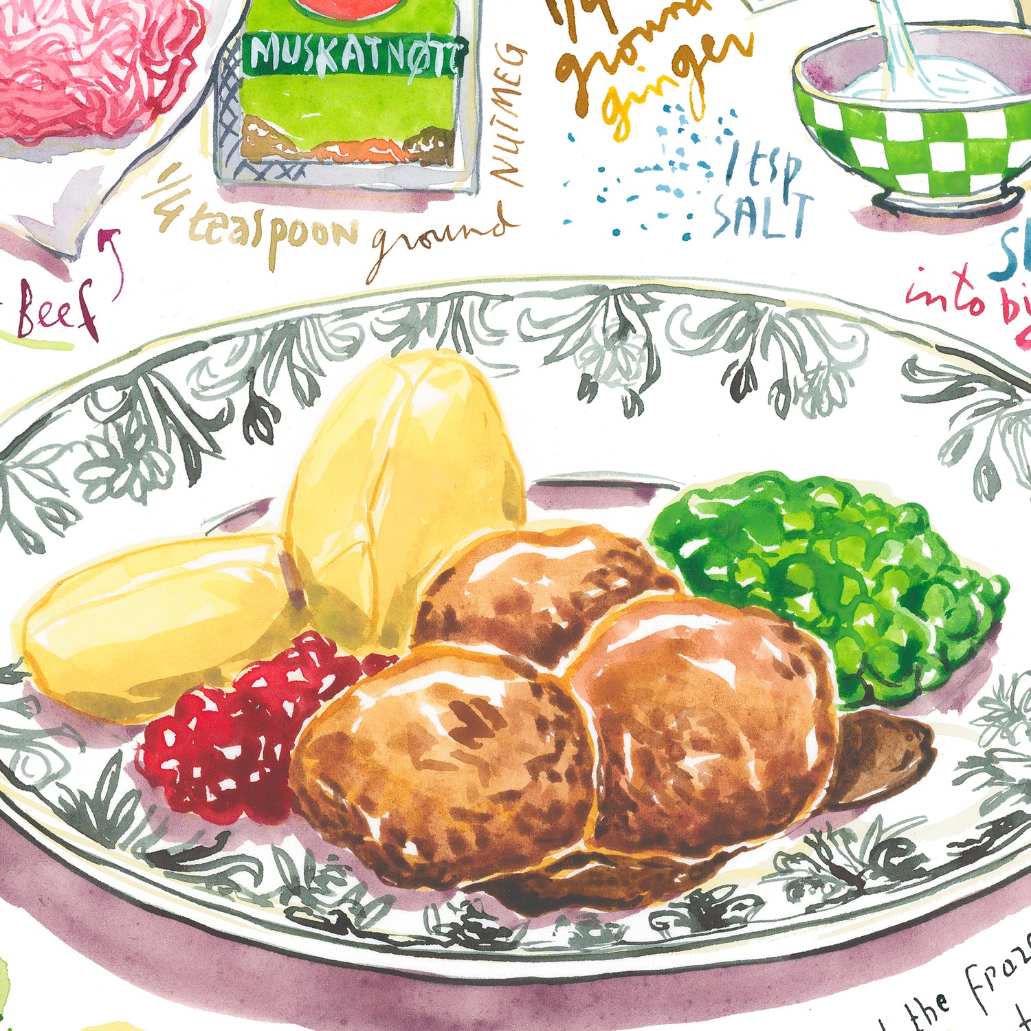Les Boulettes de Viande Norvégiennes - Kjøttkaker