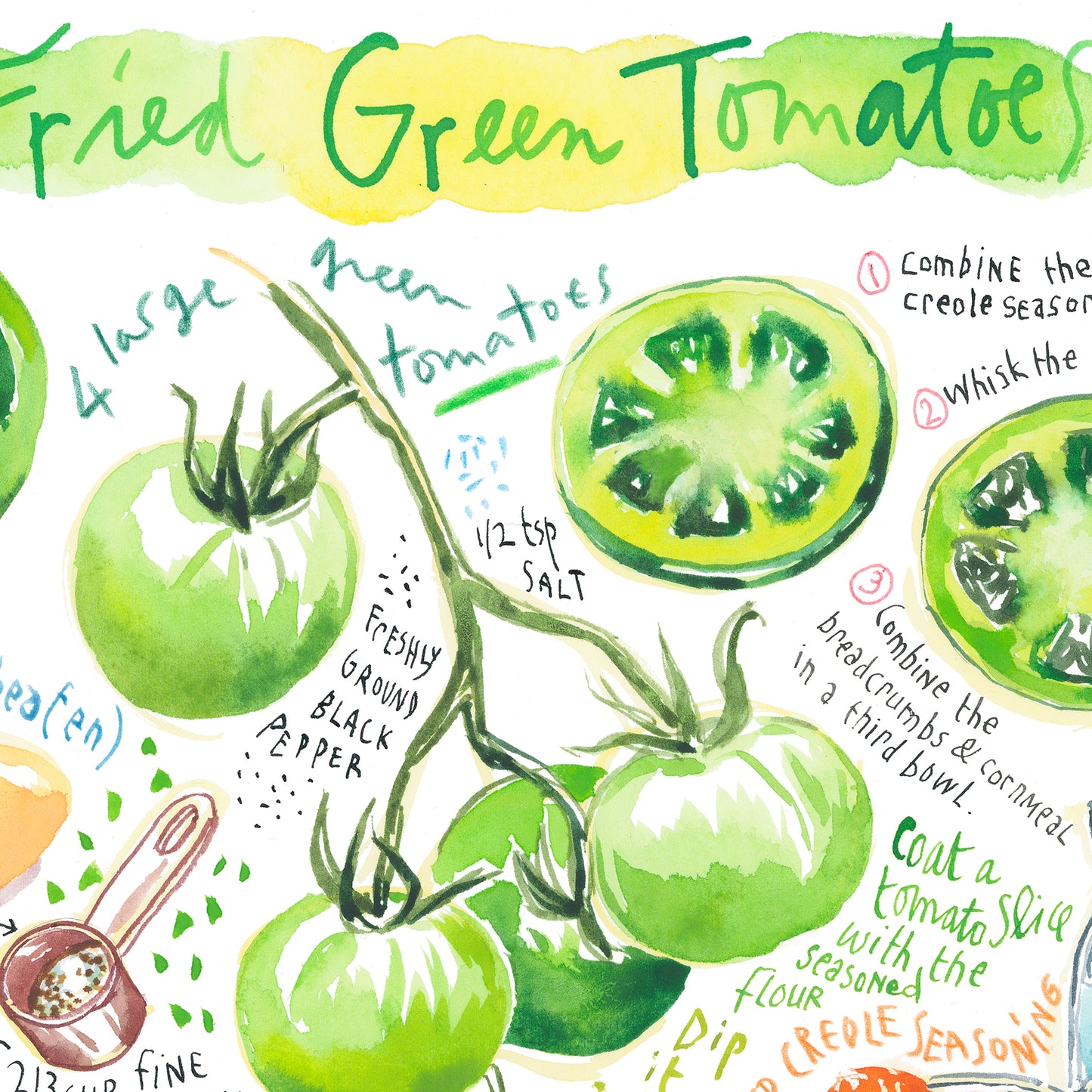 La Recette des Beignets de Tomates Vertes