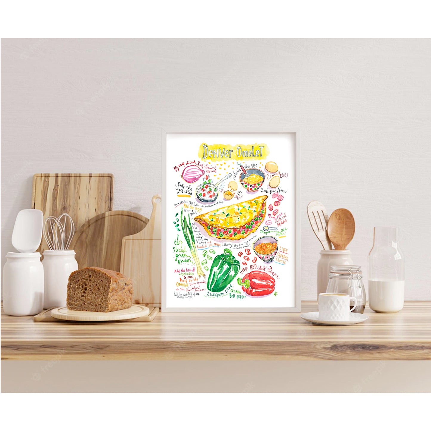 Denver Omelet recipe print